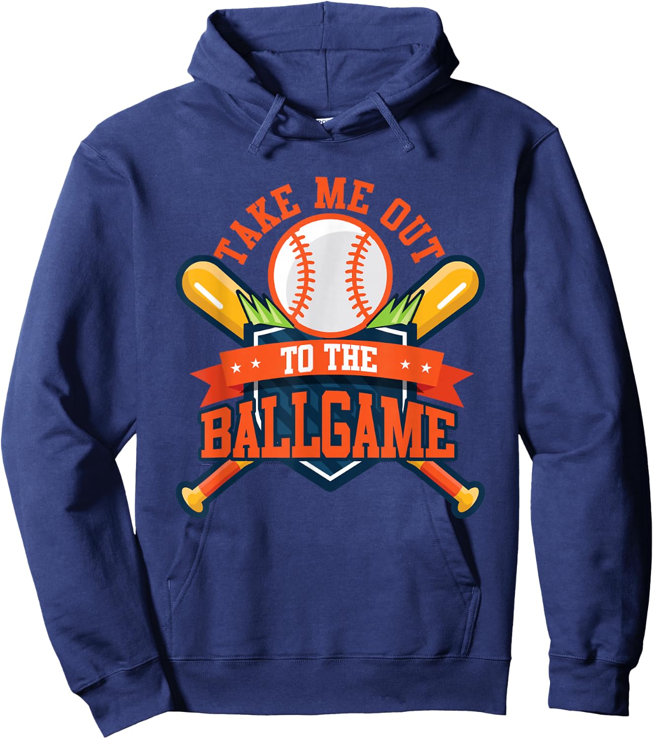 Take Me Out to the Ball Game Baseball Player Son Daughter Hoodie - Hoodie | Navy