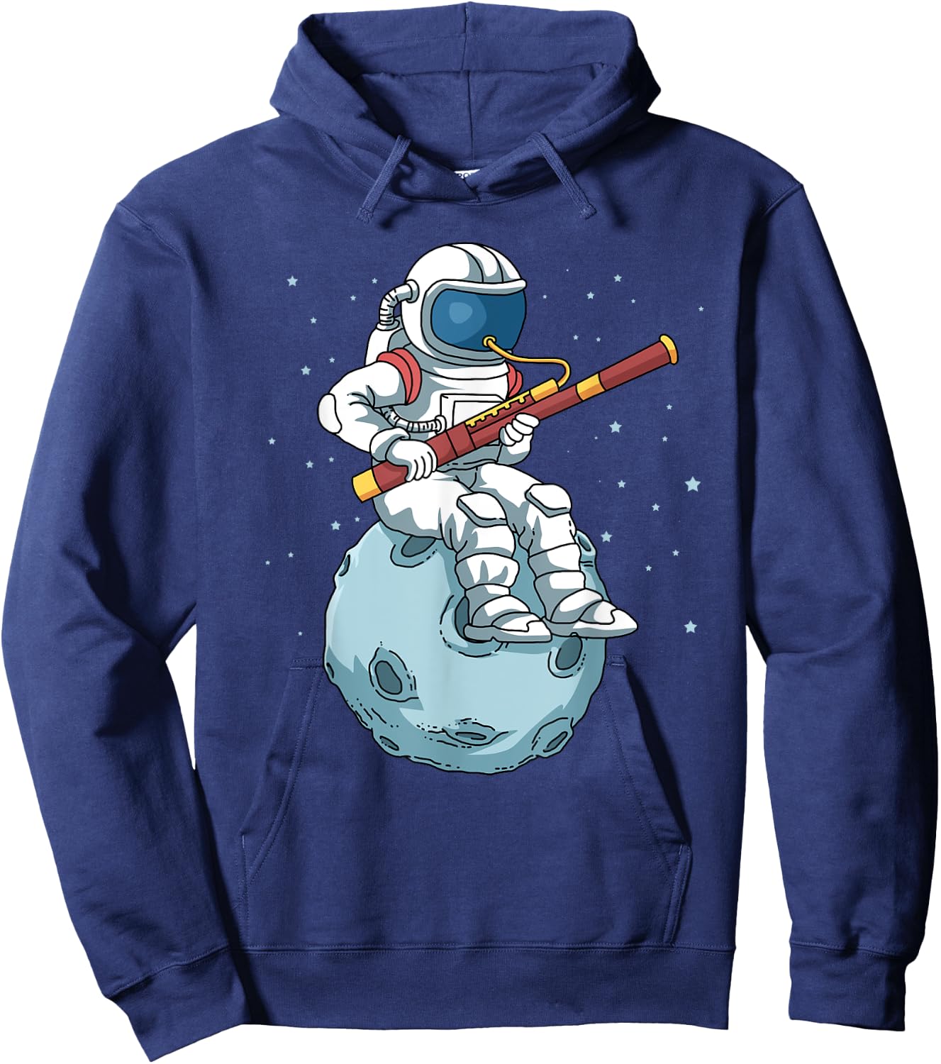 Astronaut Bassoon Band Player Bassoonist Shirt Reeds Hoodie - Hoodie | Navy