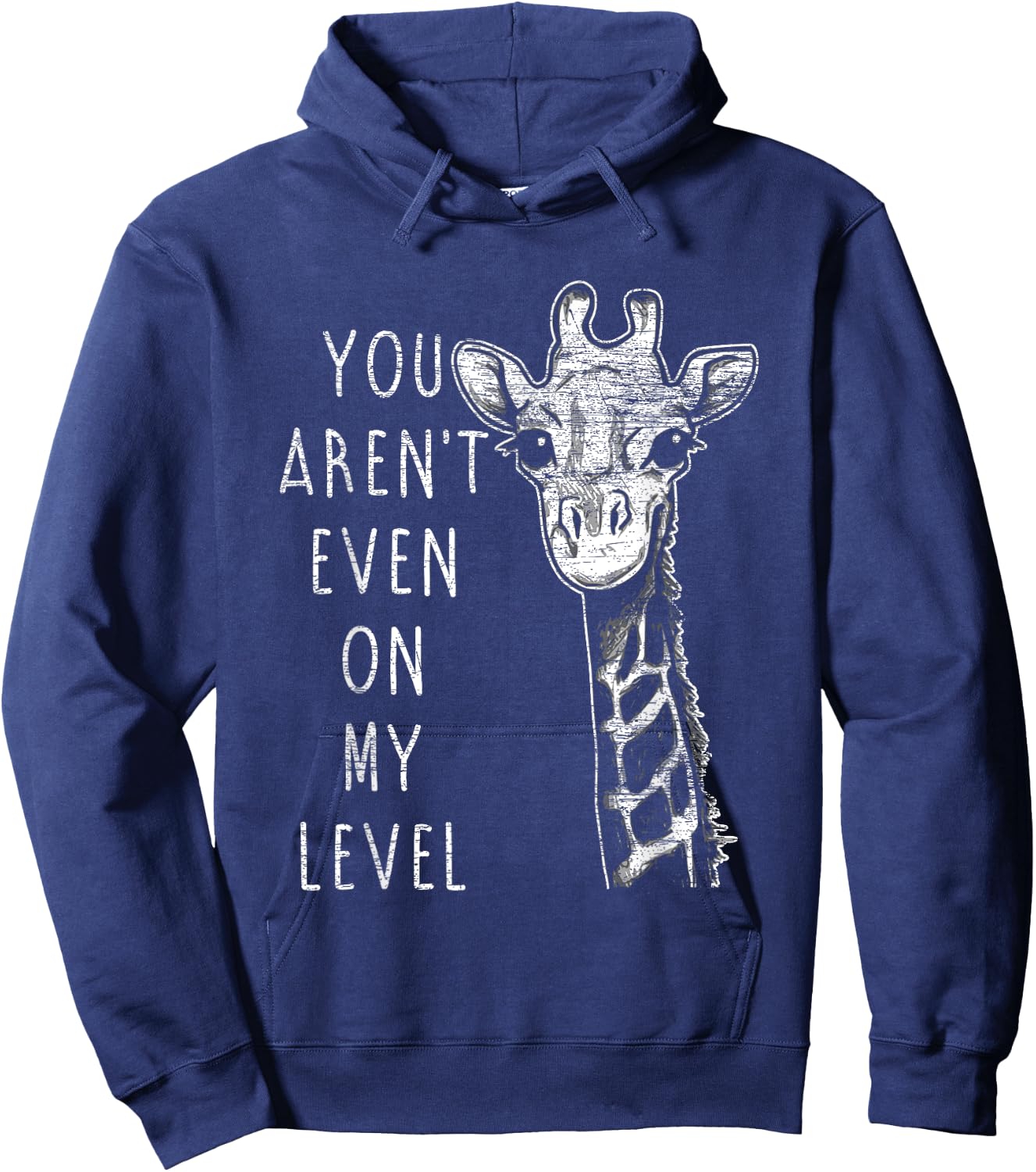 Funny Giraffe Hoodie - Hoodie | Navy