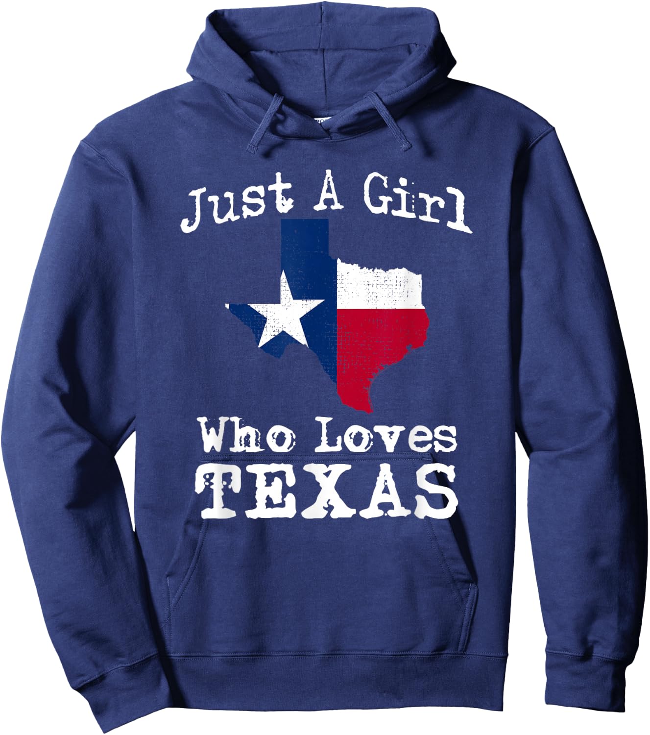 Texas Flag Map Outfit Girl Who Love Texan Patriot Gift Hoodie - Hoodie | Navy