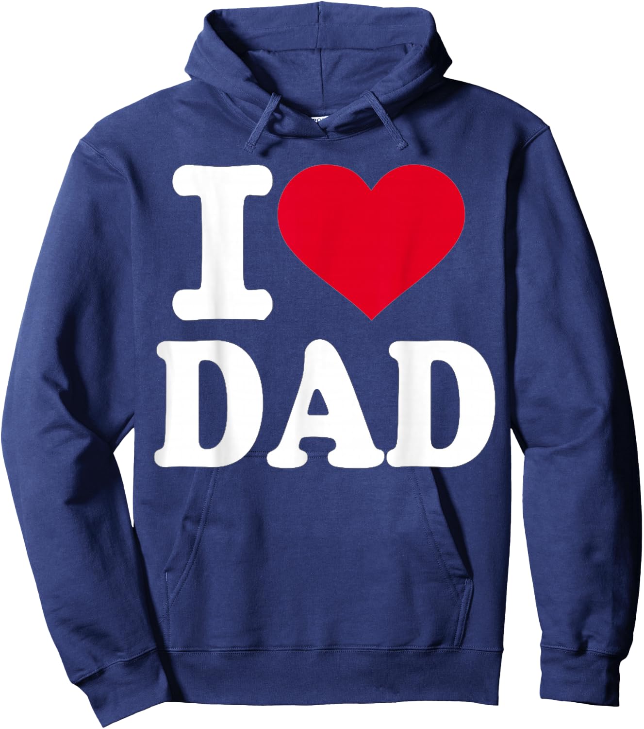 I Love Dad Hoodie - Hoodie | Navy