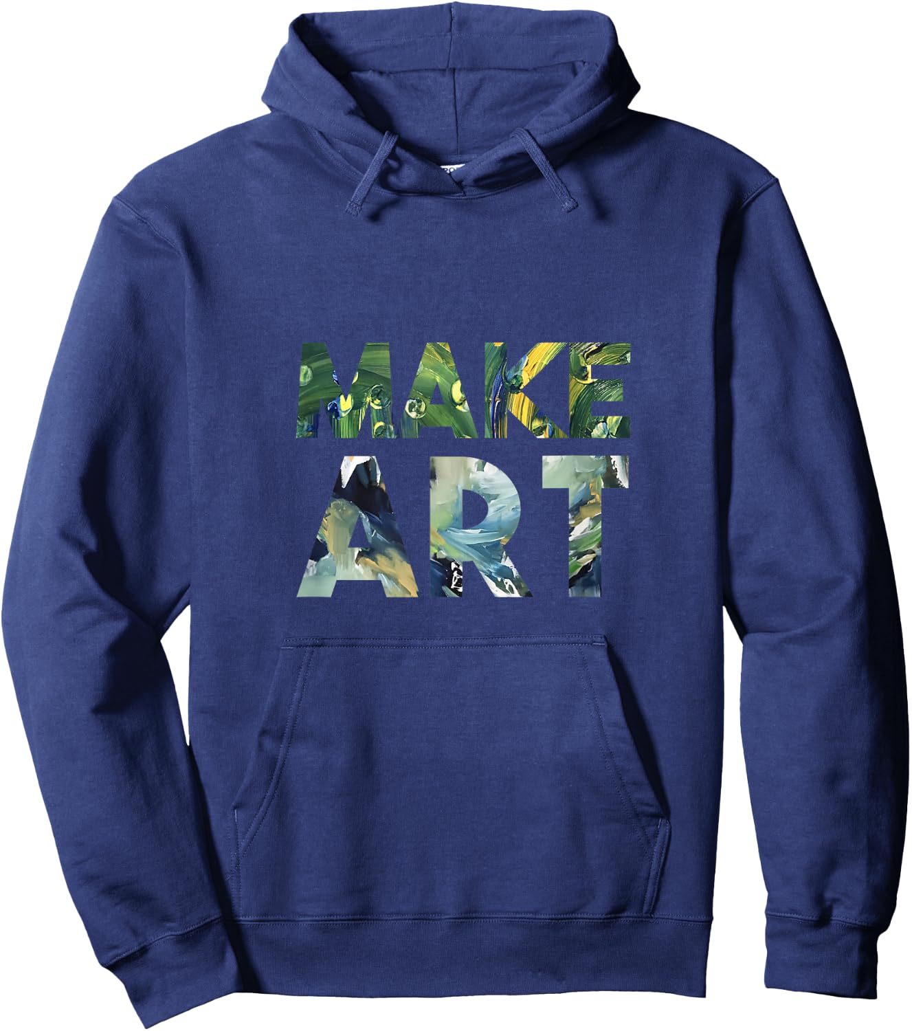 Make Art T Shirt Hoodie - Hoodie | Navy
