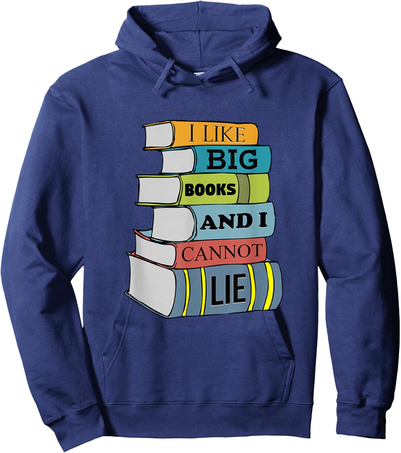 Funny Teacher Shirt I Like Big Books Library Librarian Shirt Women Kids Hoodie - Hoodie | Navy