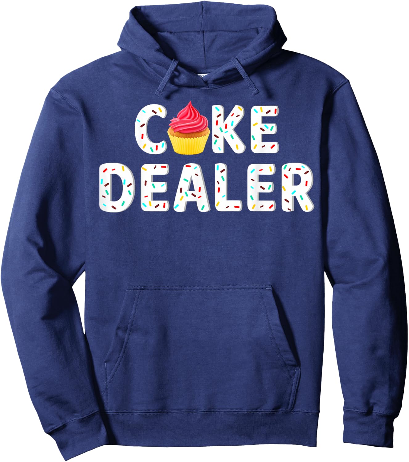 Cake Dealer Baking Cupcakes Cake Frosting Whisking Hoodie - Hoodie | Navy