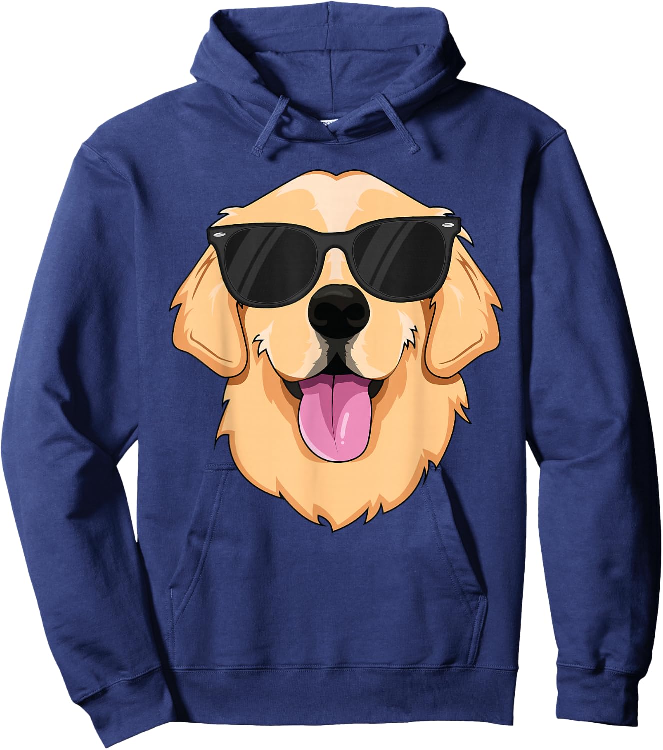 Golden Retriever for Kids Boys Girls Sunglasses Pet Hoodie - Hoodie | Navy