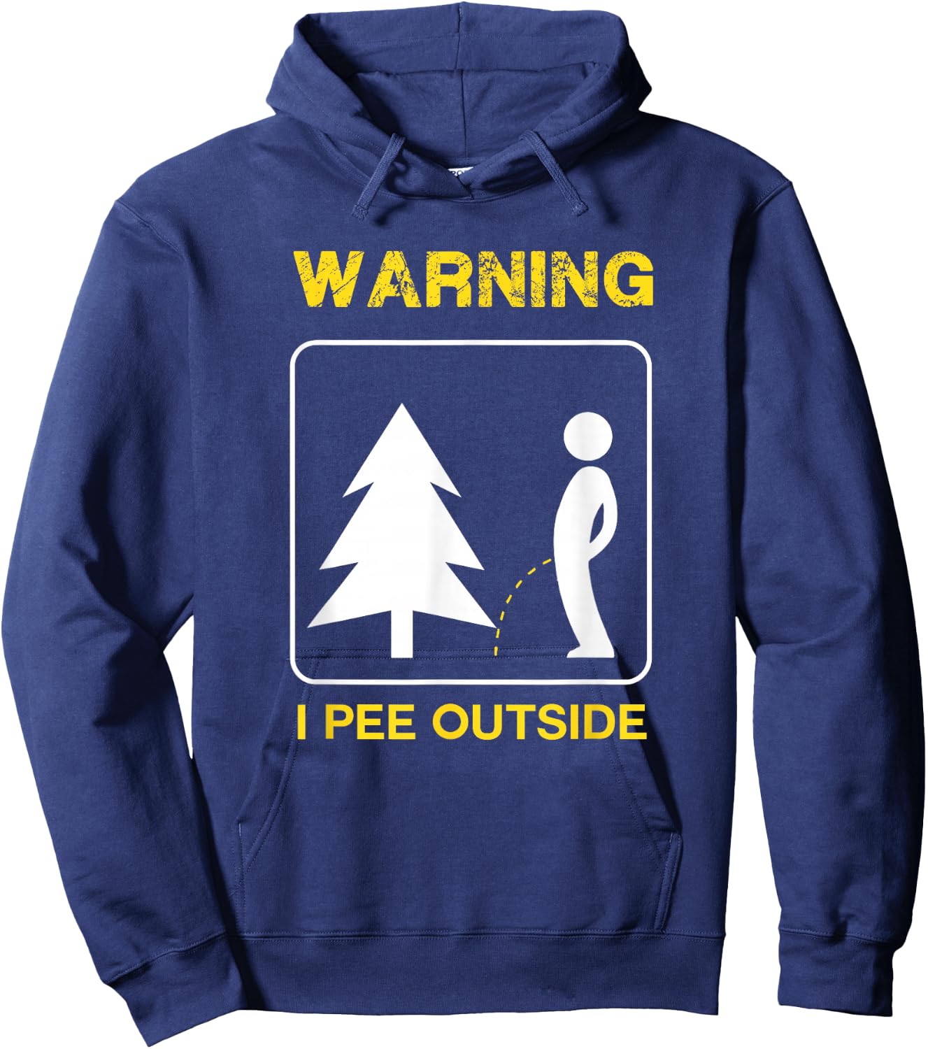 I Pee Outside T Shirt - Camping Shirt Hoodie - Hoodie | Navy