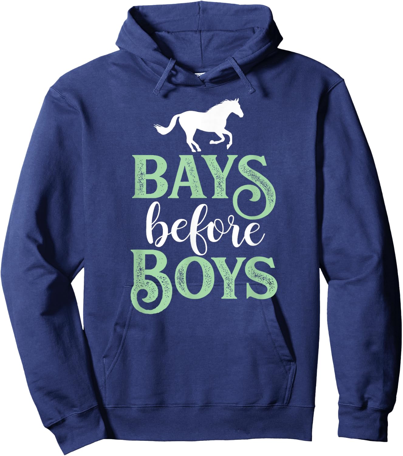 Bays Before Boys - Horse Riding Lover Hoodie - Hoodie | Navy