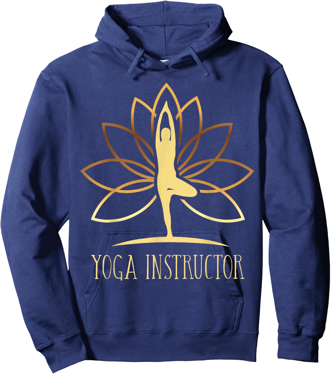 Yoga Instructor Trainer Teacher Namaste Zen Mindfulness Yoga Hoodie - Hoodie | Navy