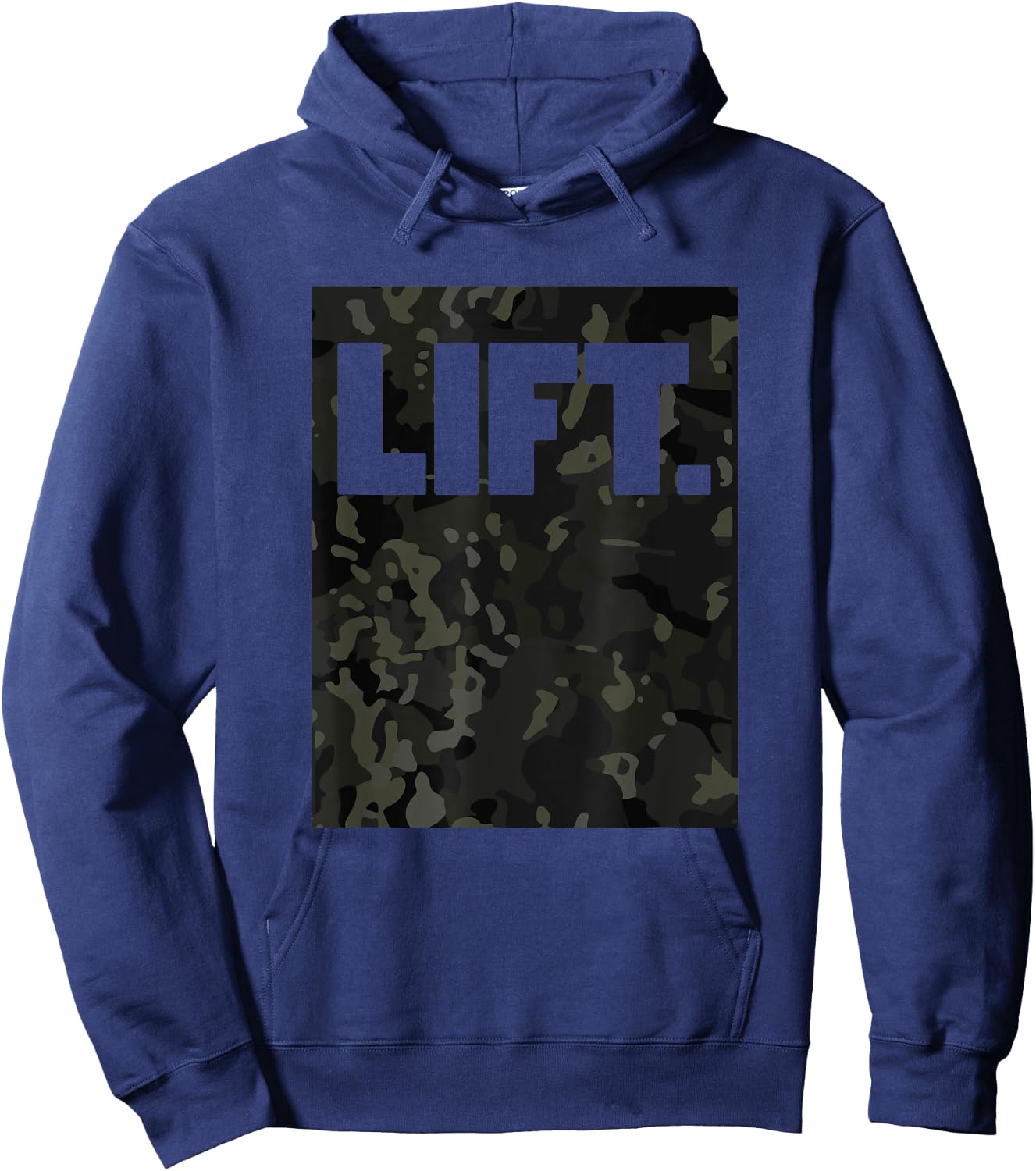Camo black Multi Gym for Weightlifters & bodybuilder Hoodie - Hoodie | Navy