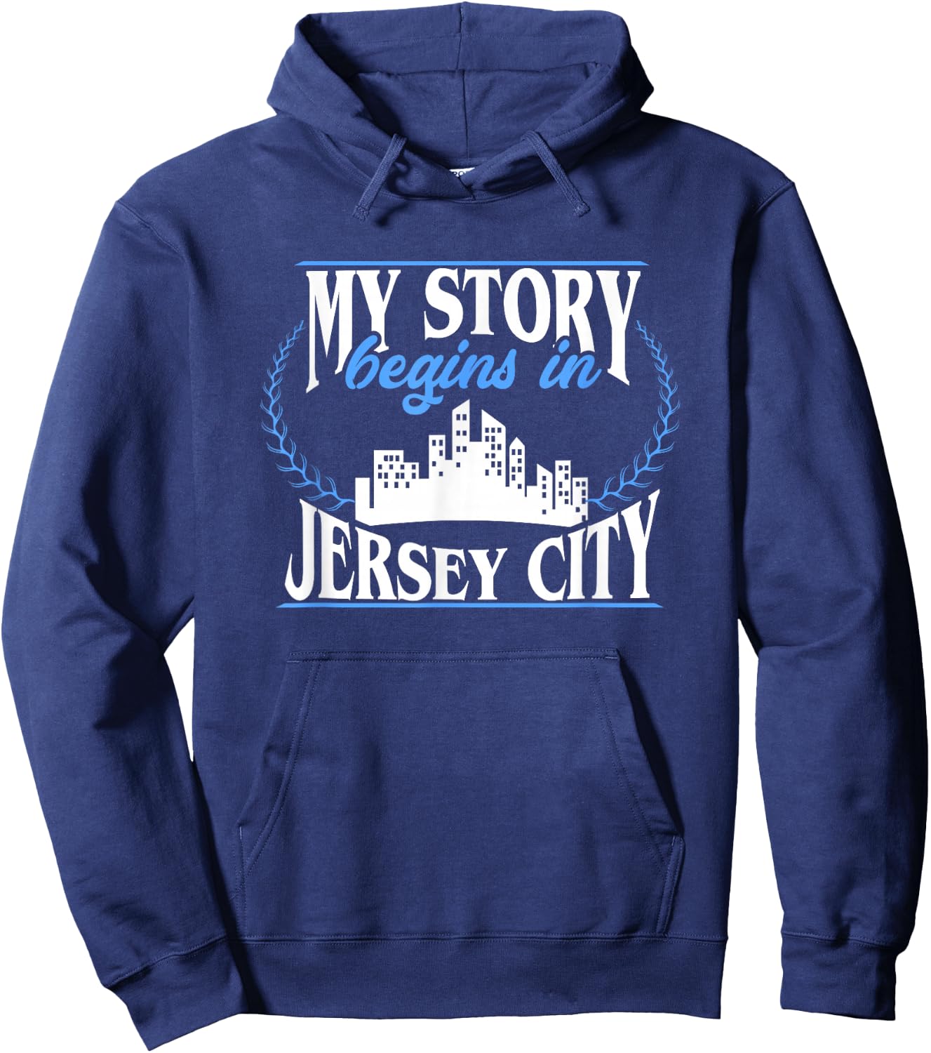 Jersey City Born in Jersey City Hoodie - Hoodie | Navy