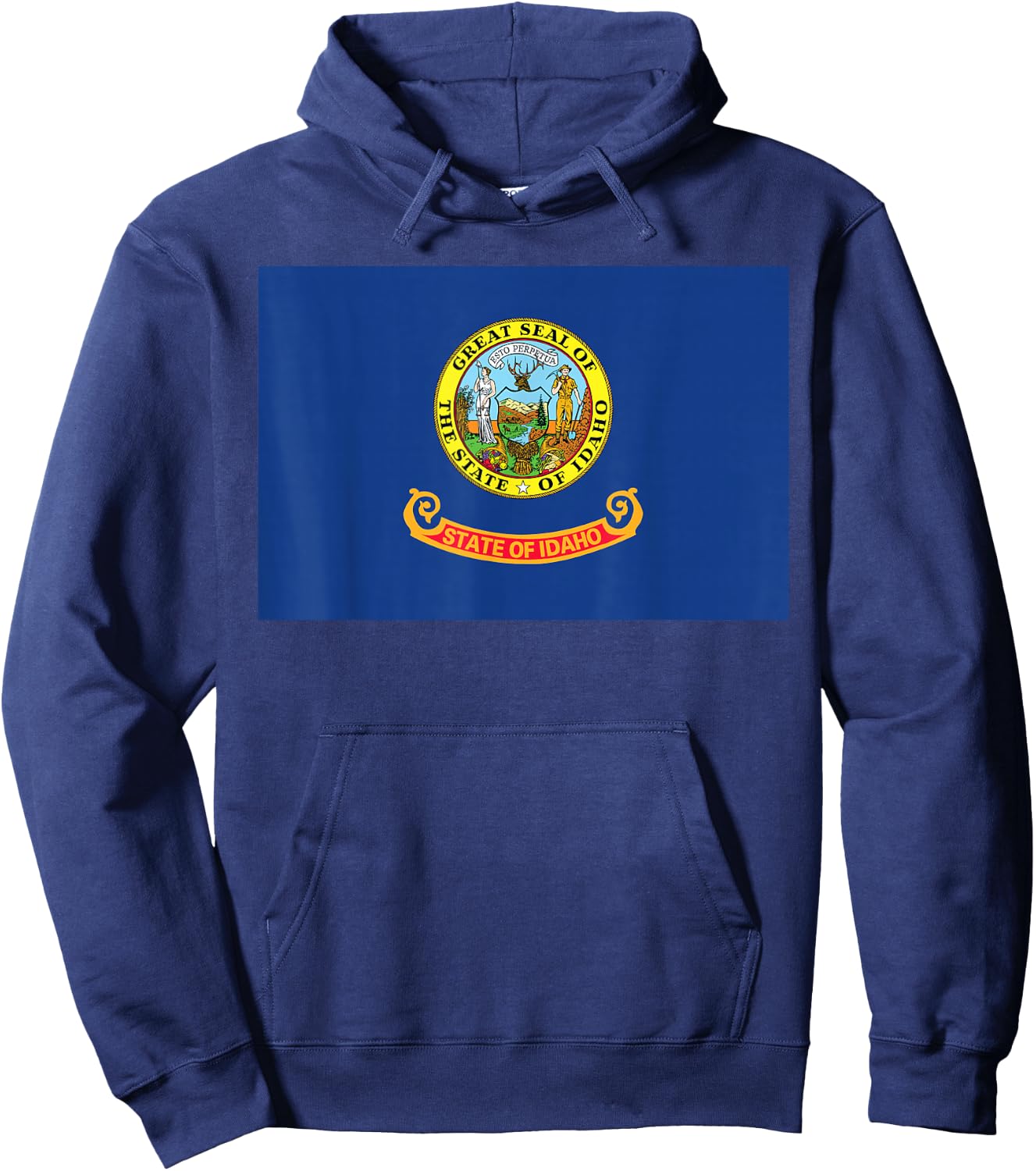 Idaho State Flag Hoodie - Hoodie | Navy