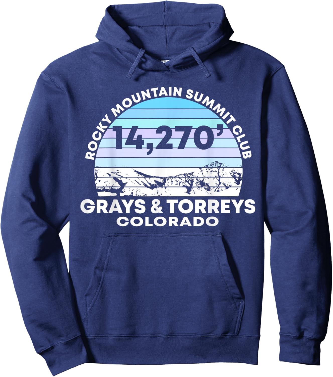 Rocky Mountain Grays and Torreys Colorado Summit Club Hoodie - Hoodie | Navy