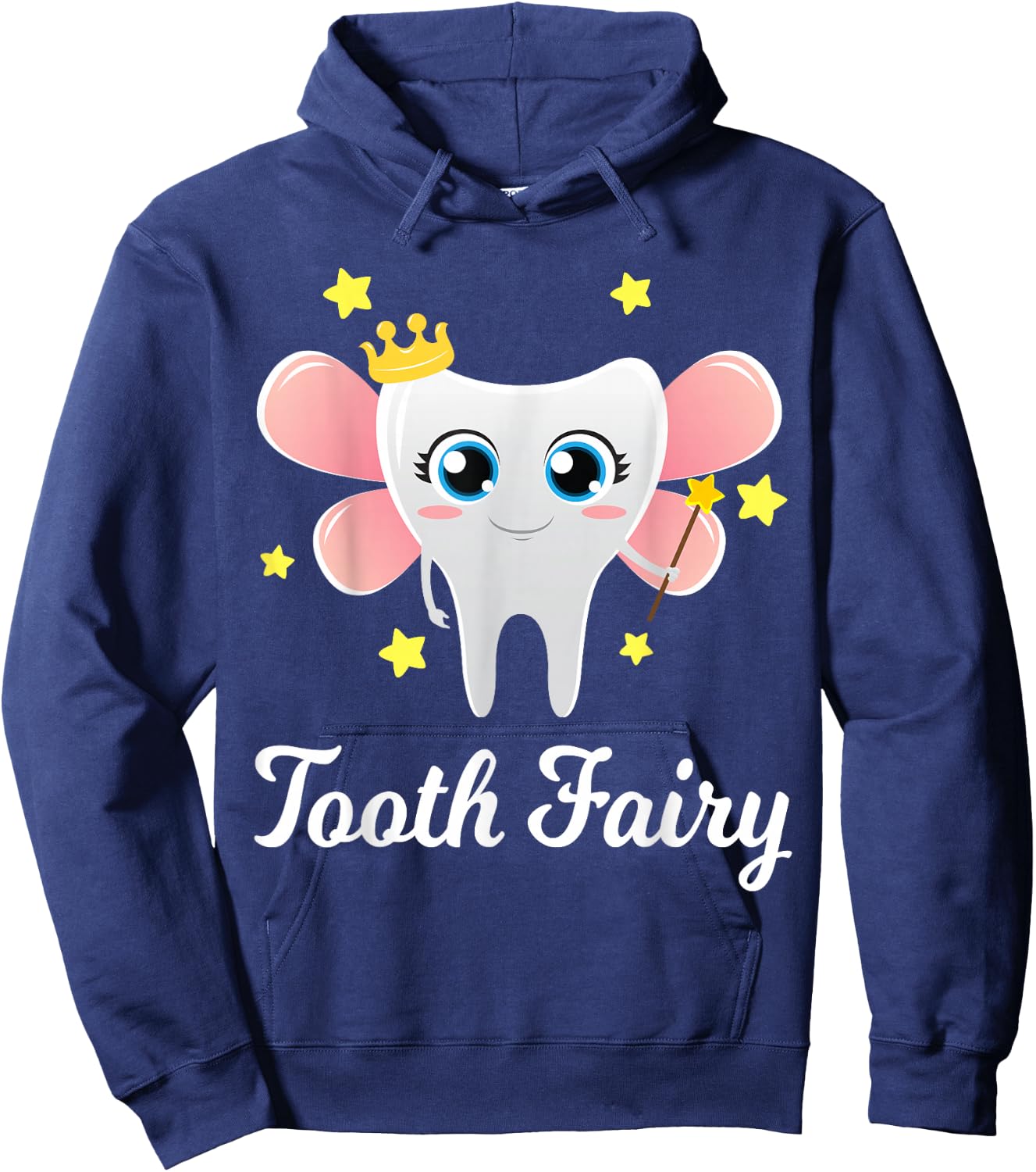 Tooth Fairy Shirt Funny Halloween Costume Gift Dentist Girl Hoodie - Hoodie | Navy