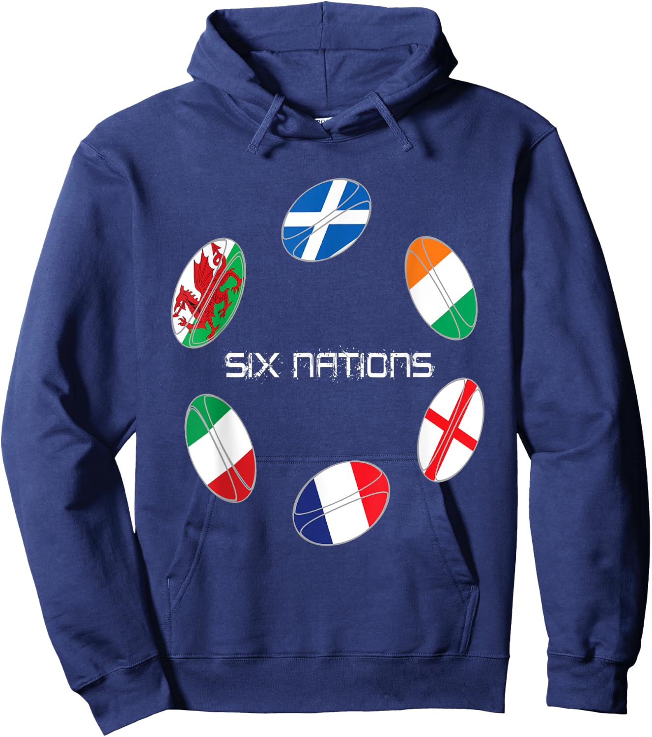 Rugby Six nations Hoodie - Hoodie | Navy