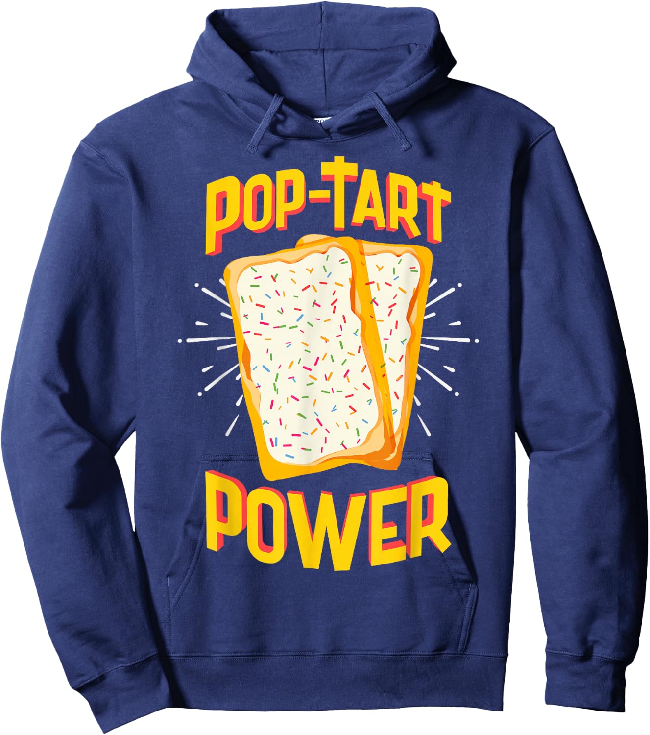 Funny Pop Tart Power, Bodybuilding Pre-Workout Hoodie - Hoodie | Navy