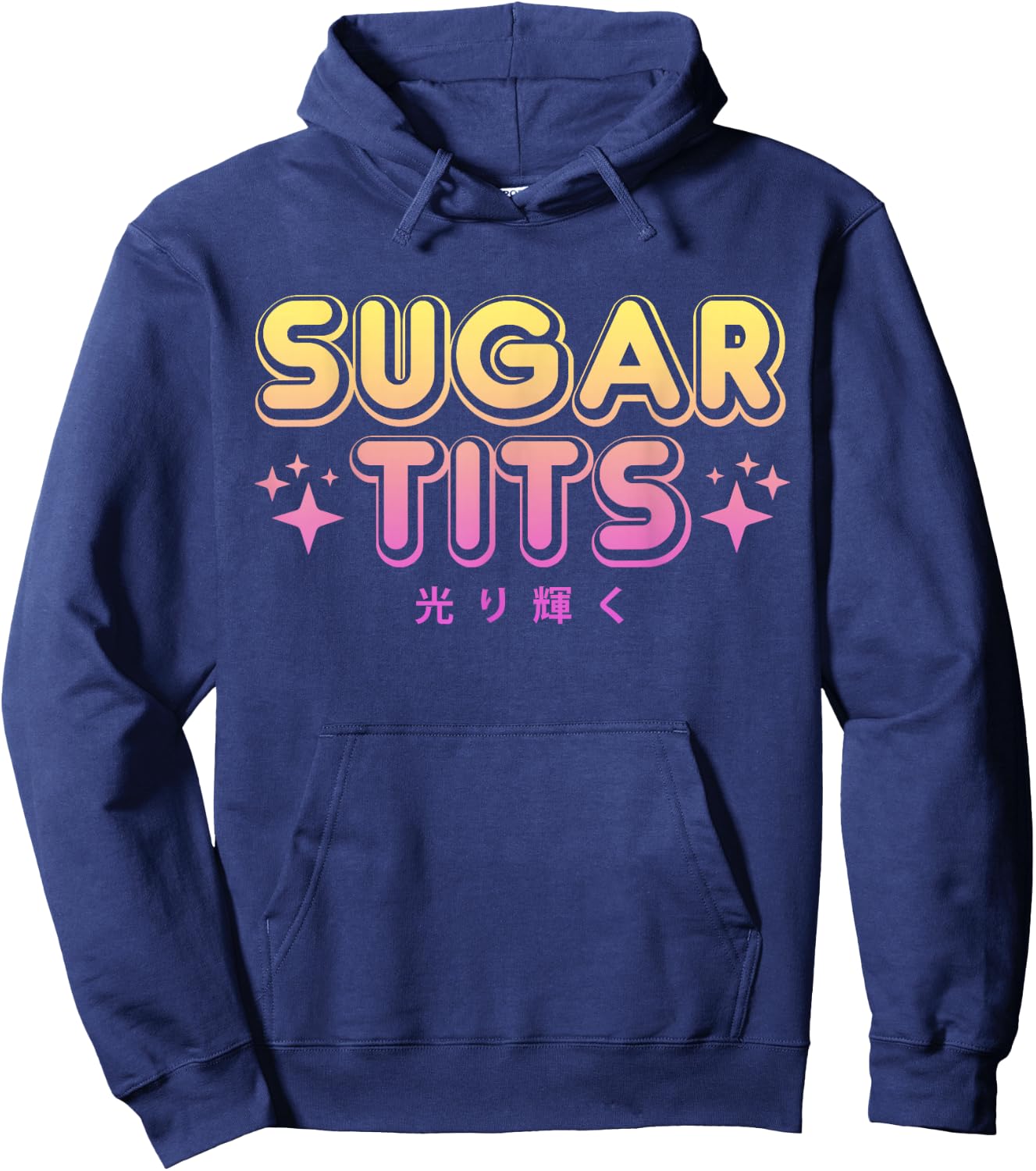 Pastel Goth Kawaii T Shirt - Sugar Tits Sarcastic Gift Hoodie - Hoodie | Navy
