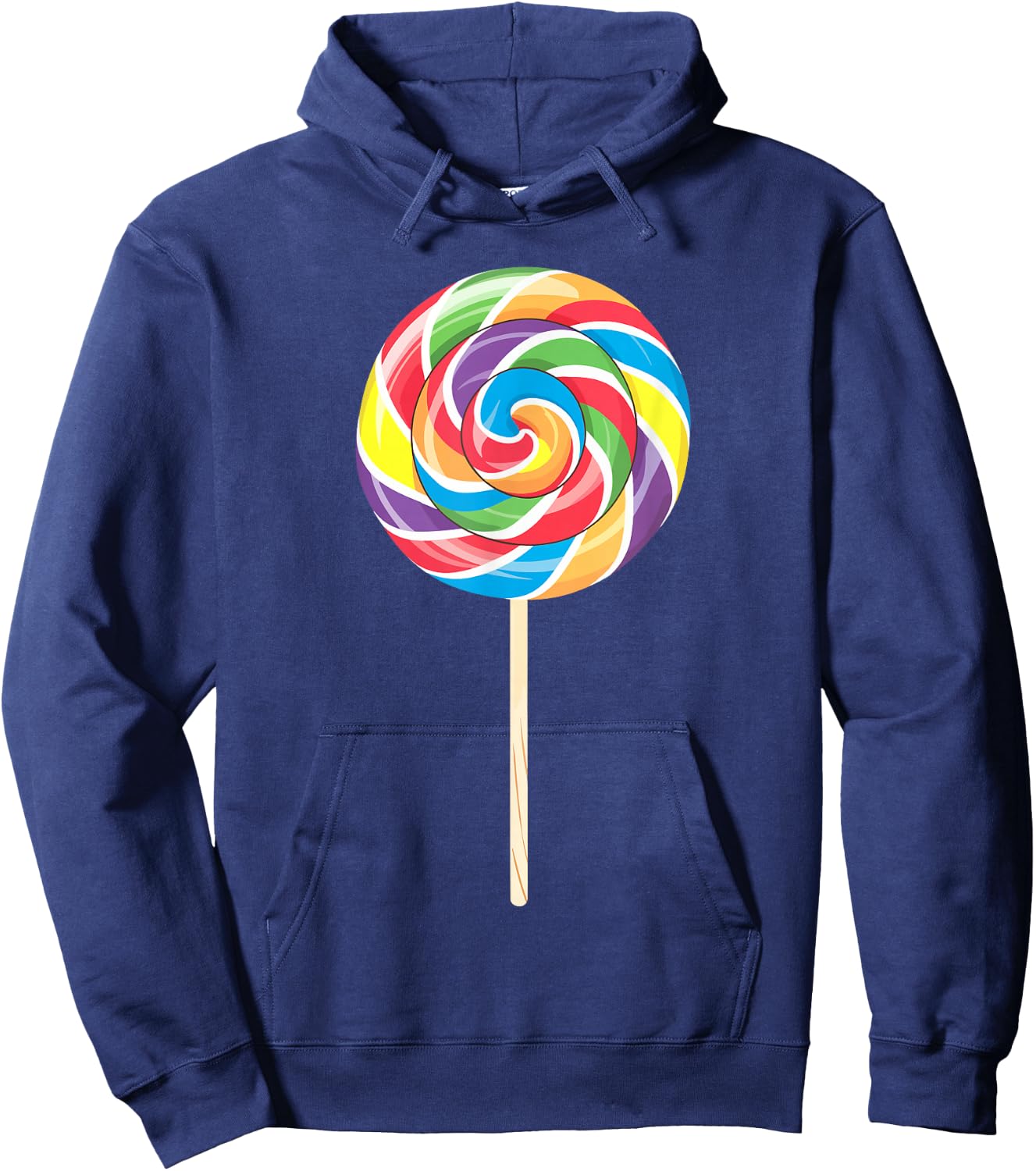 Lollipop Shirt Men Women Kids Rainbow Sucker Candy Costume Hoodie - Hoodie | Navy