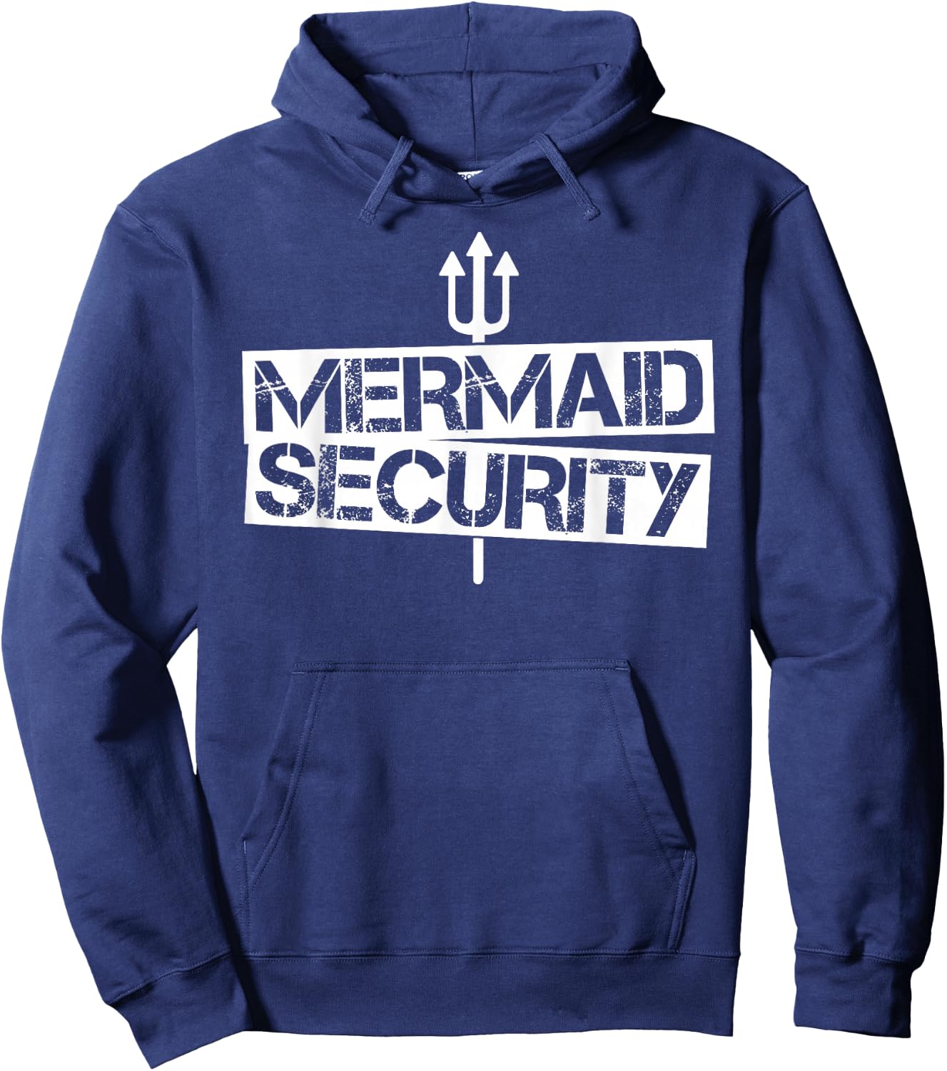 Mermaid Security Shirt Men Boys Swim Team Gift Swimmer Hoodie - Hoodie | Navy