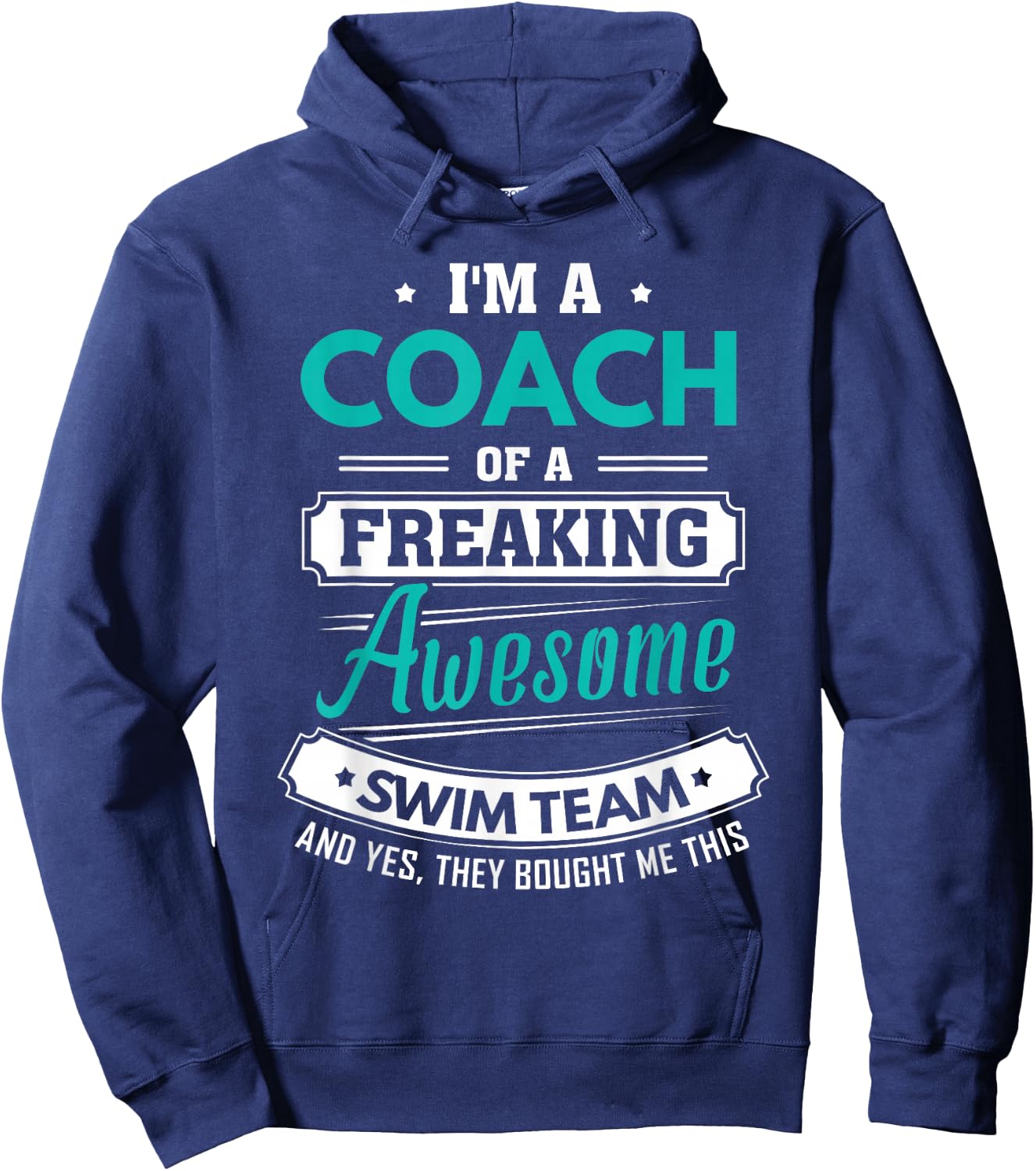 Swim Coach Swim Team Coach Gift Hoodie - Hoodie | Navy