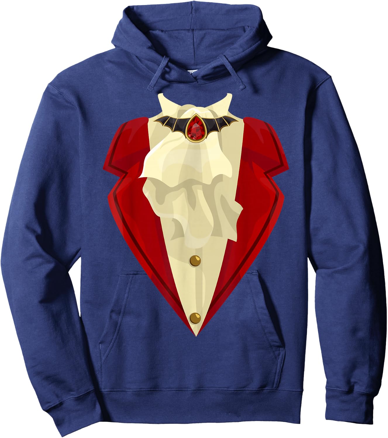 Halloween Vampire Tuxedo Costume Funny Gift Hoodie - Hoodie | Navy