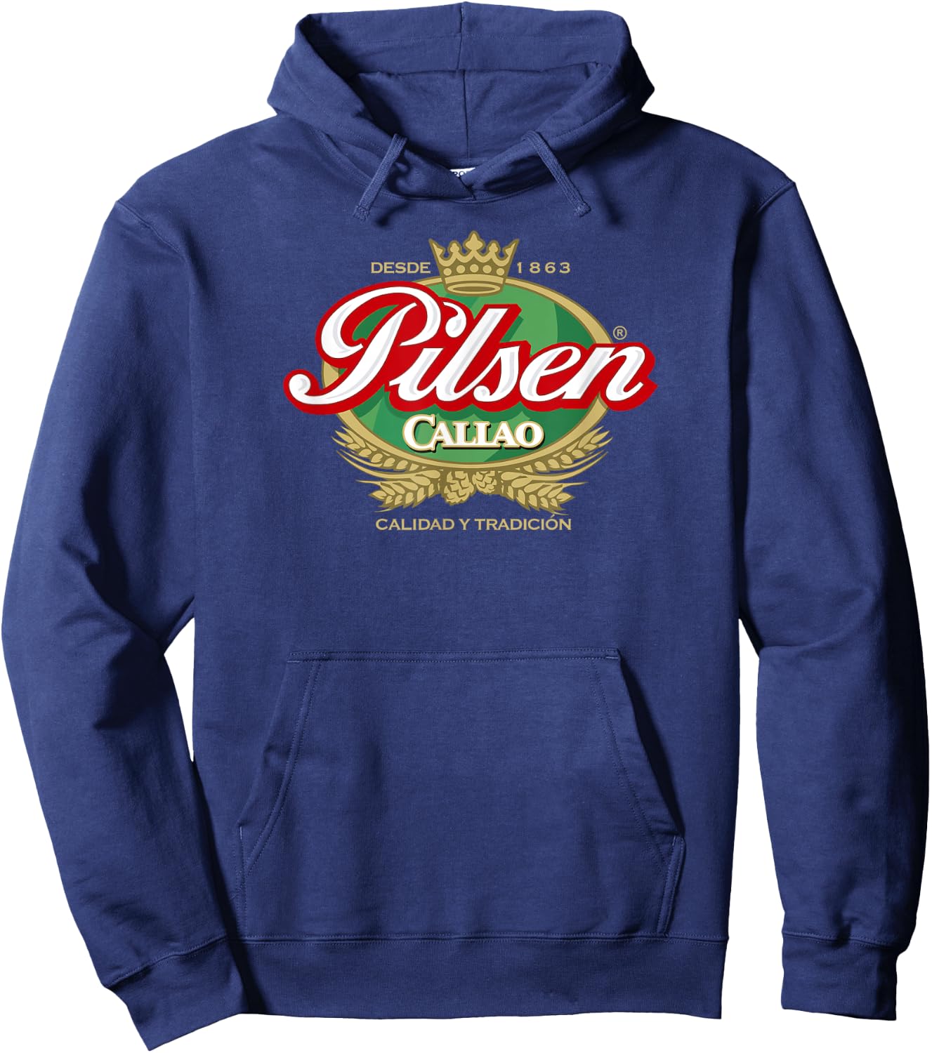 Cerveza Pilsen Callao Marca Peru Peruvian Soccer Hoodie - Hoodie | Navy