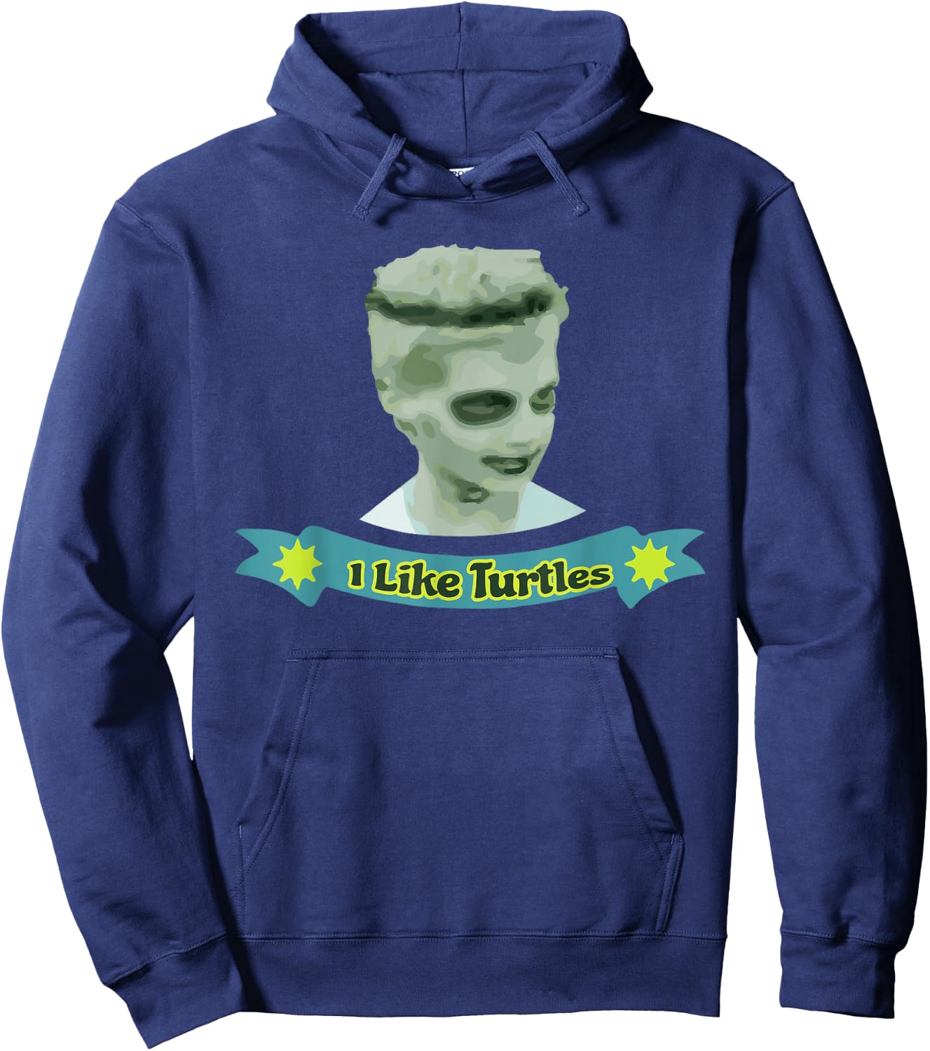 I Like Turtles Zombie Awesome Shirt Hoodie - Hoodie | Navy