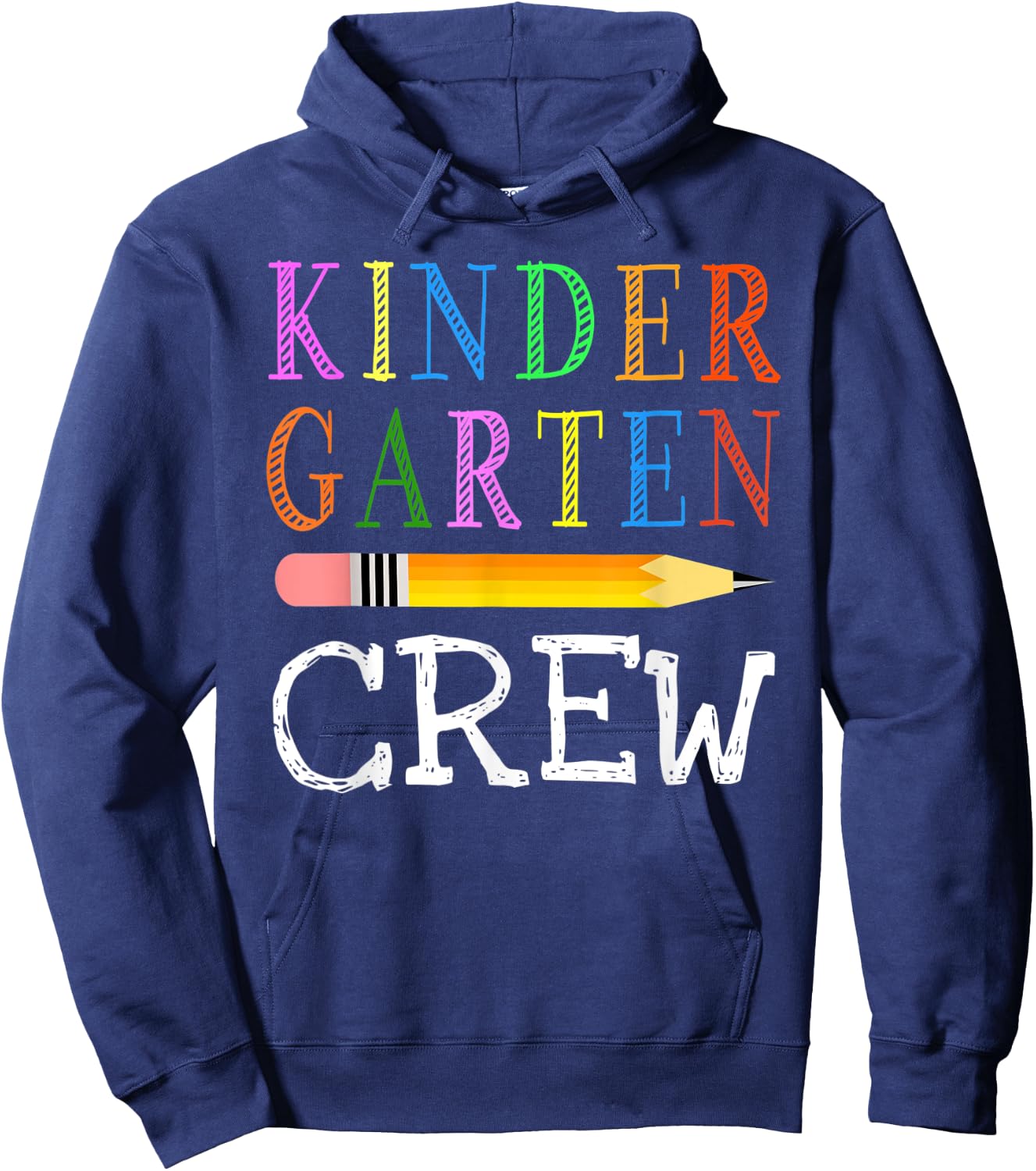 1st Day Of Kindergarten Kinder Crew Back To School Teacher Hoodie - Hoodie | Navy