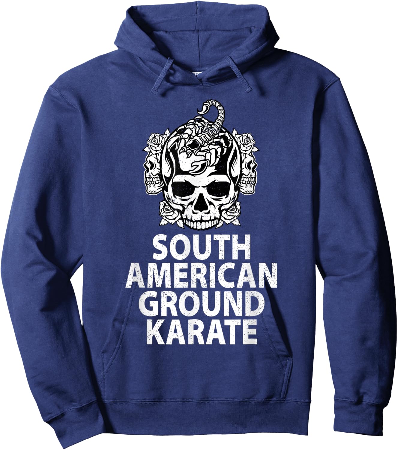 South American Ground Karate BJJ Brazilian Jiu-Jitsu Hoodie - Hoodie | Navy