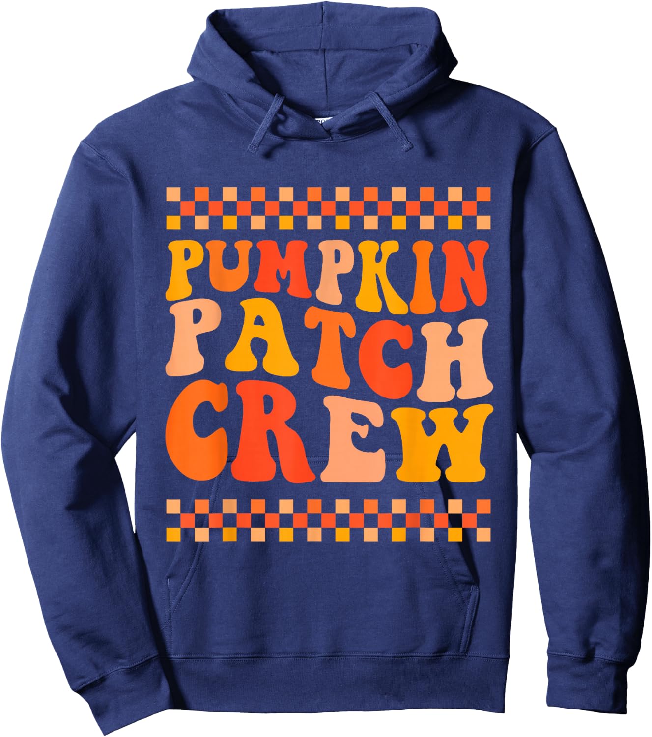 Pumpkin Patch Crew For Kids Boys Toddler Autumn Fall Hoodie - Hoodie | Navy