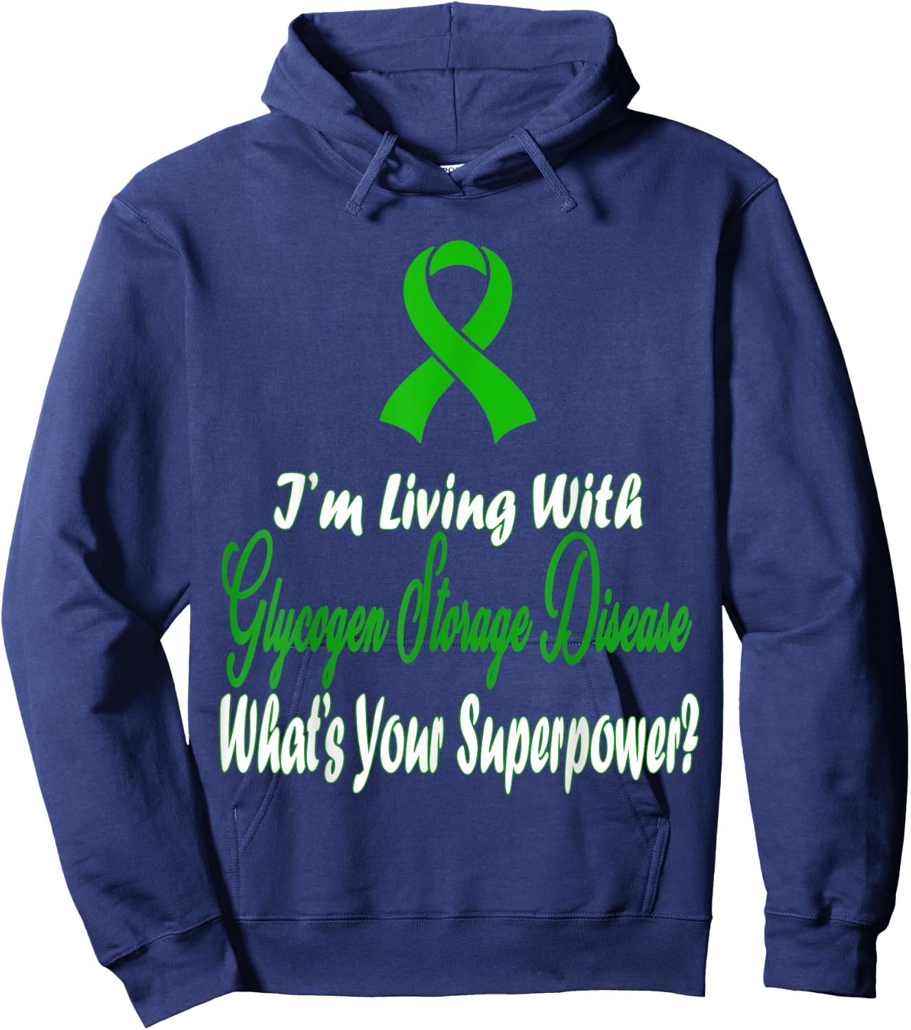Glycogen Storage Disease Awareness Hoodie - Hoodie | Navy