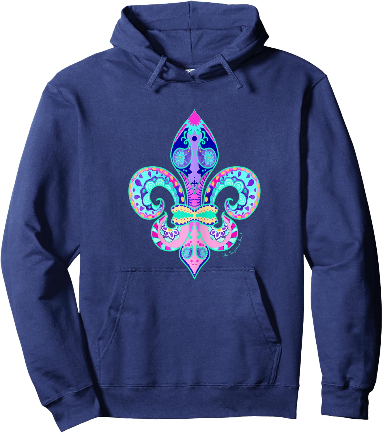 FLEUR DE LIS - Ladies & Youth Hoodie - Hoodie | Navy