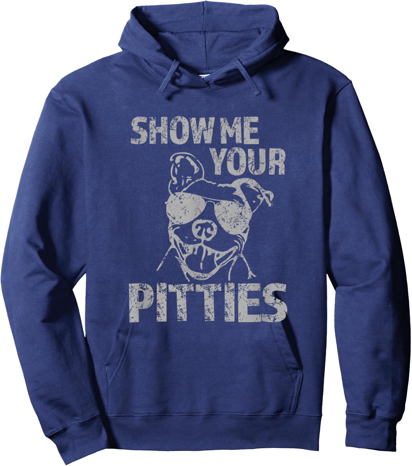 Funny Pitbull Show Me Your Pitties Pitbull Lover Dog Dad Mom Hoodie - Hoodie | Navy