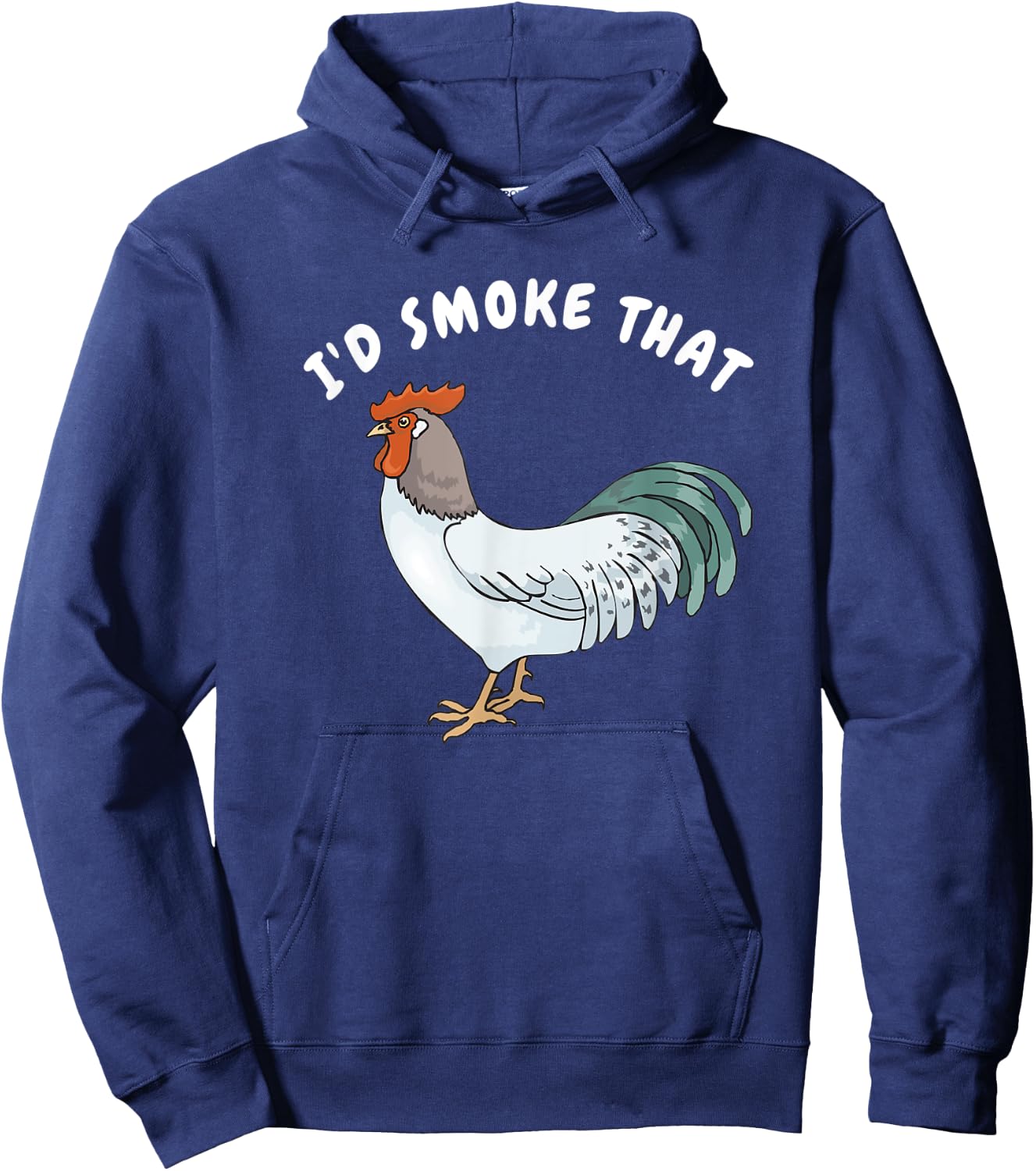 I'd Smoke That Funny Chicken Shirt Smoked Cured Food Shirts Hoodie - Hoodie | Navy