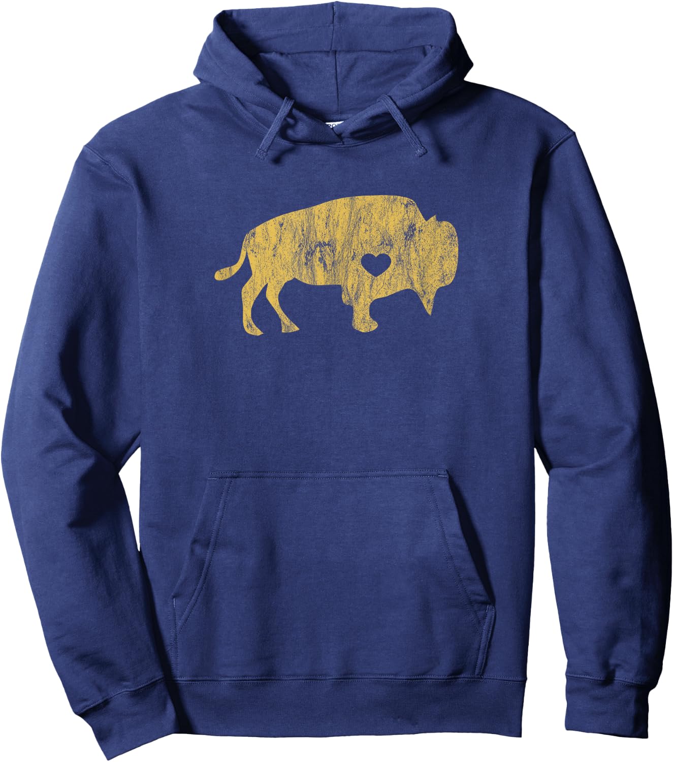 I Love Buffaloes Golden Buffalo Bison Lover Gift Ideas Hoodie - Hoodie | Navy
