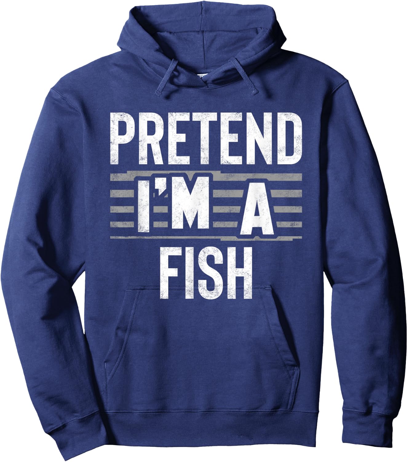 Pretend I'm A Fish Funny Halloween Costume Gift Hoodie - Hoodie | Navy