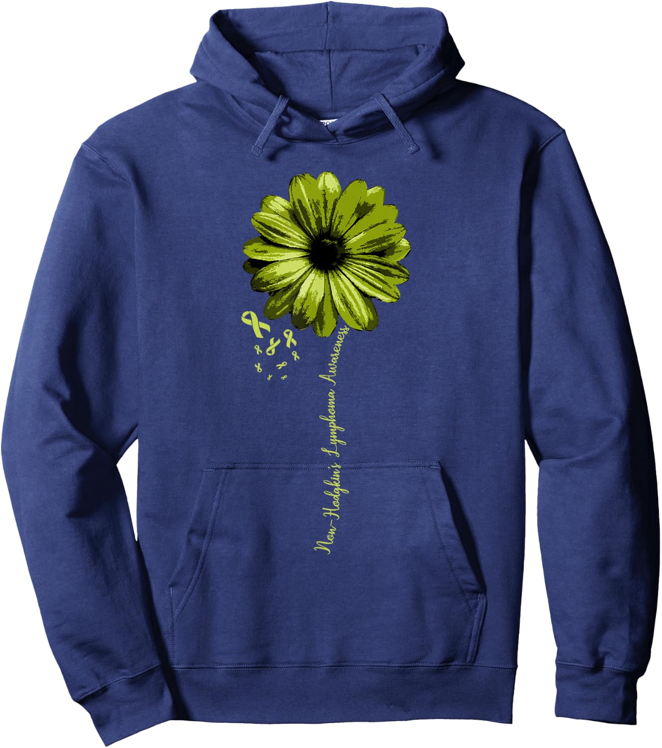 Non-Hodgkins Lymphoma Awareness Warrior Pretty Gift Hoodie - Hoodie | Navy