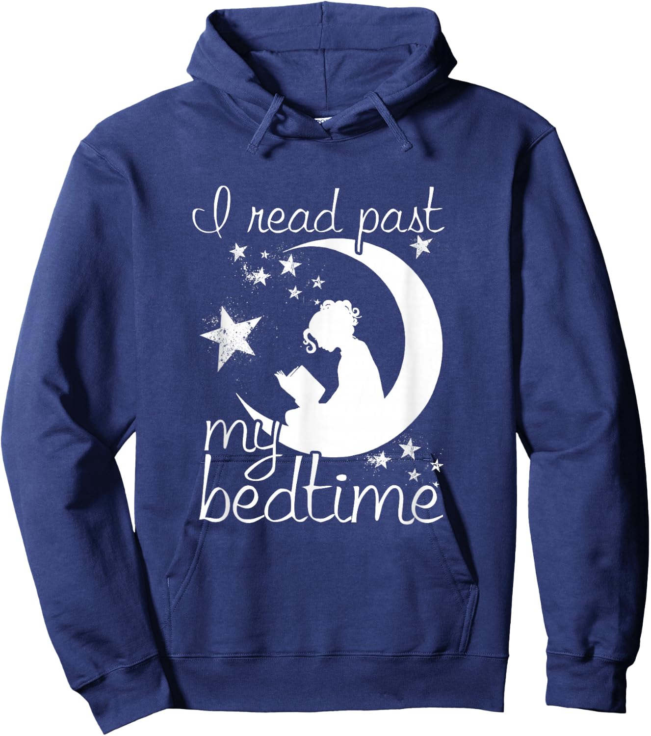 I Read Past My Bedtime Hoodie - Hoodie | Navy