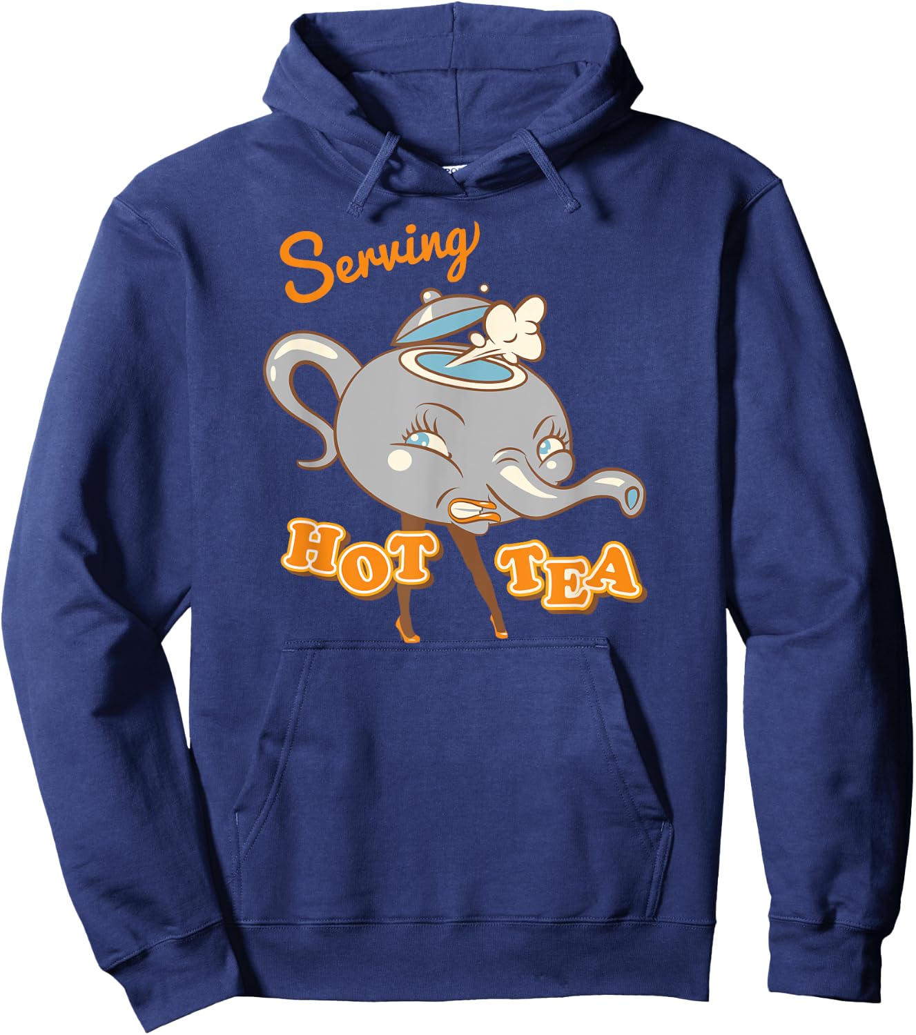Now Serving Hot Tea - Funny Spill the Tea Hoodie - Hoodie | Navy