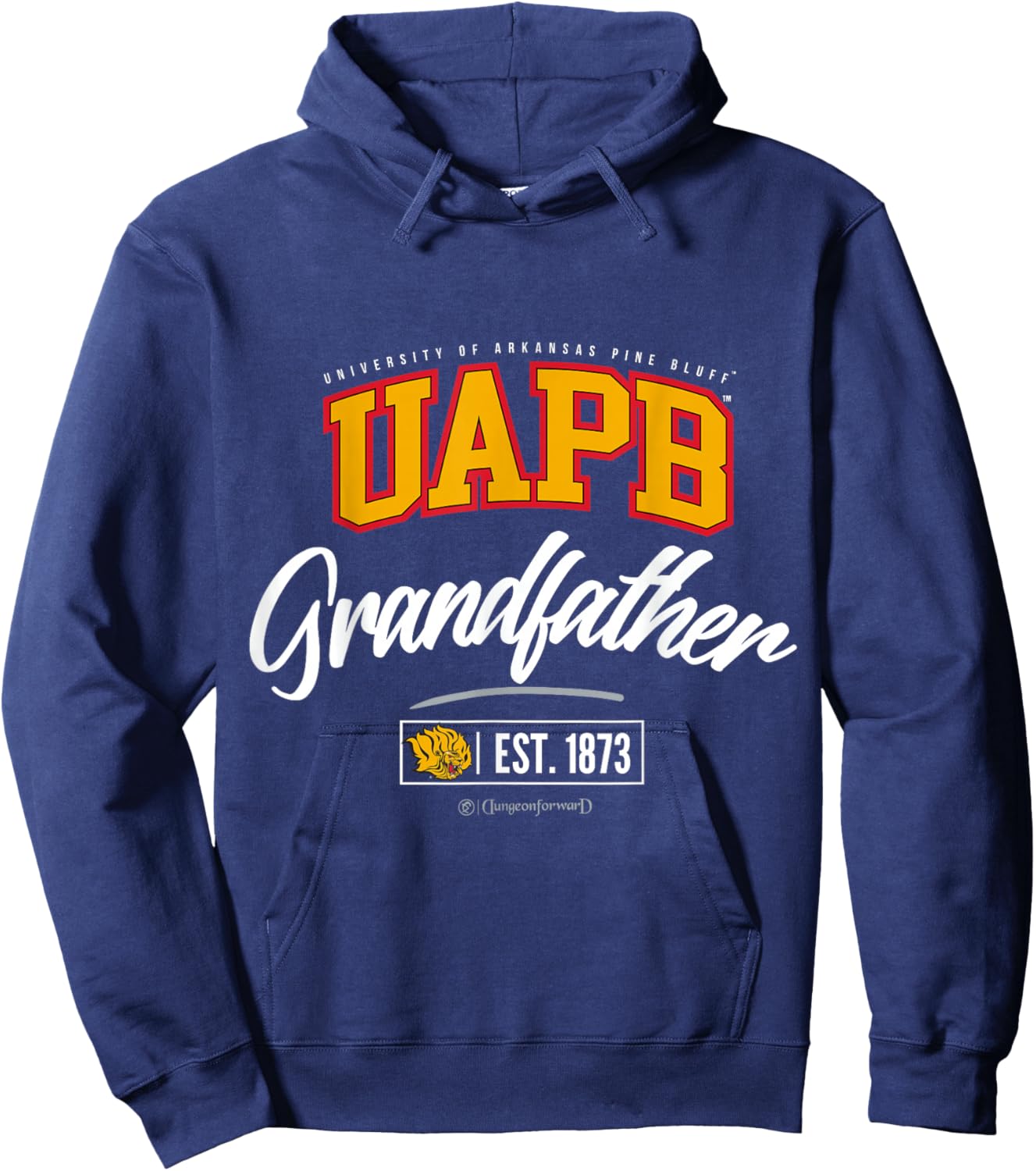 University of Arkansas at Pine Bluff - UAPB HBCU Grandfather Hoodie - Hoodie | Navy