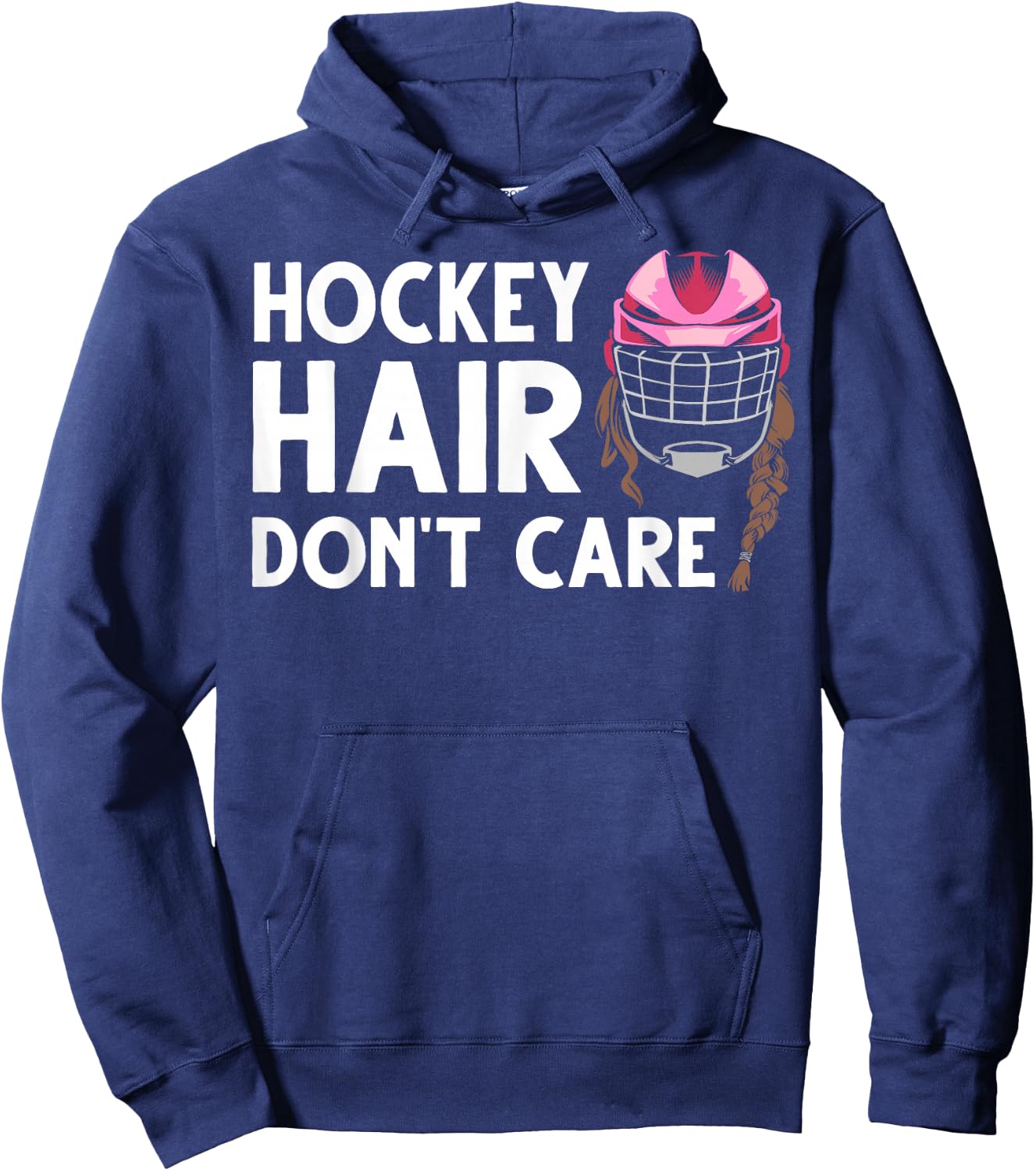 Funny Ice Hockey Design Girls Ice Hockey Lover Hoodie - Hoodie | Navy