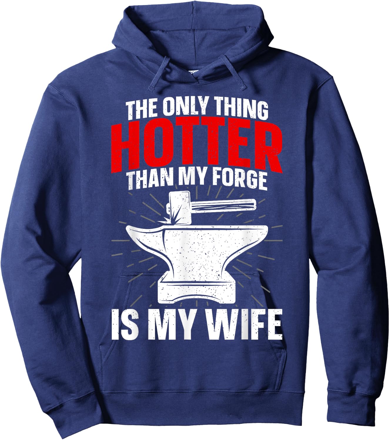 Funny Blacksmith Art Boys Blacksmithing Tool Forging Hoodie - Hoodie | Navy