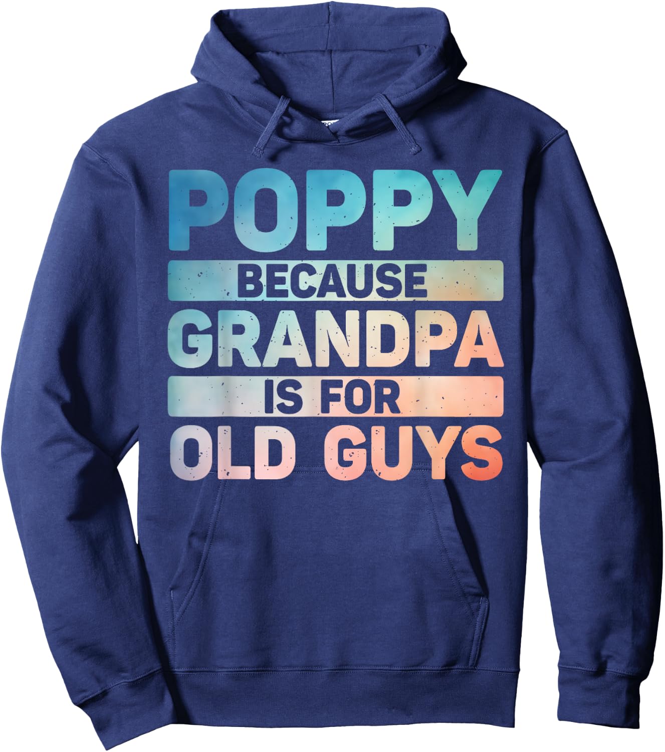 Poppy Design For Grandpa From Grandkids Father's Day Poppy Hoodie - Hoodie | Navy