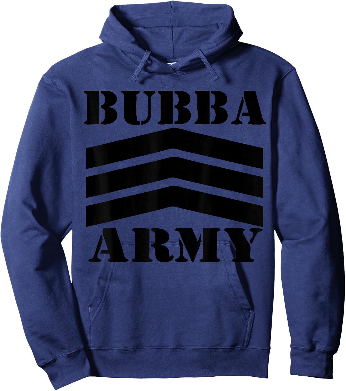 Original Bubba Army Logo (BLK) - OFFICIAL BUBBA ARMY DESIGN Hoodie - Hoodie | Navy