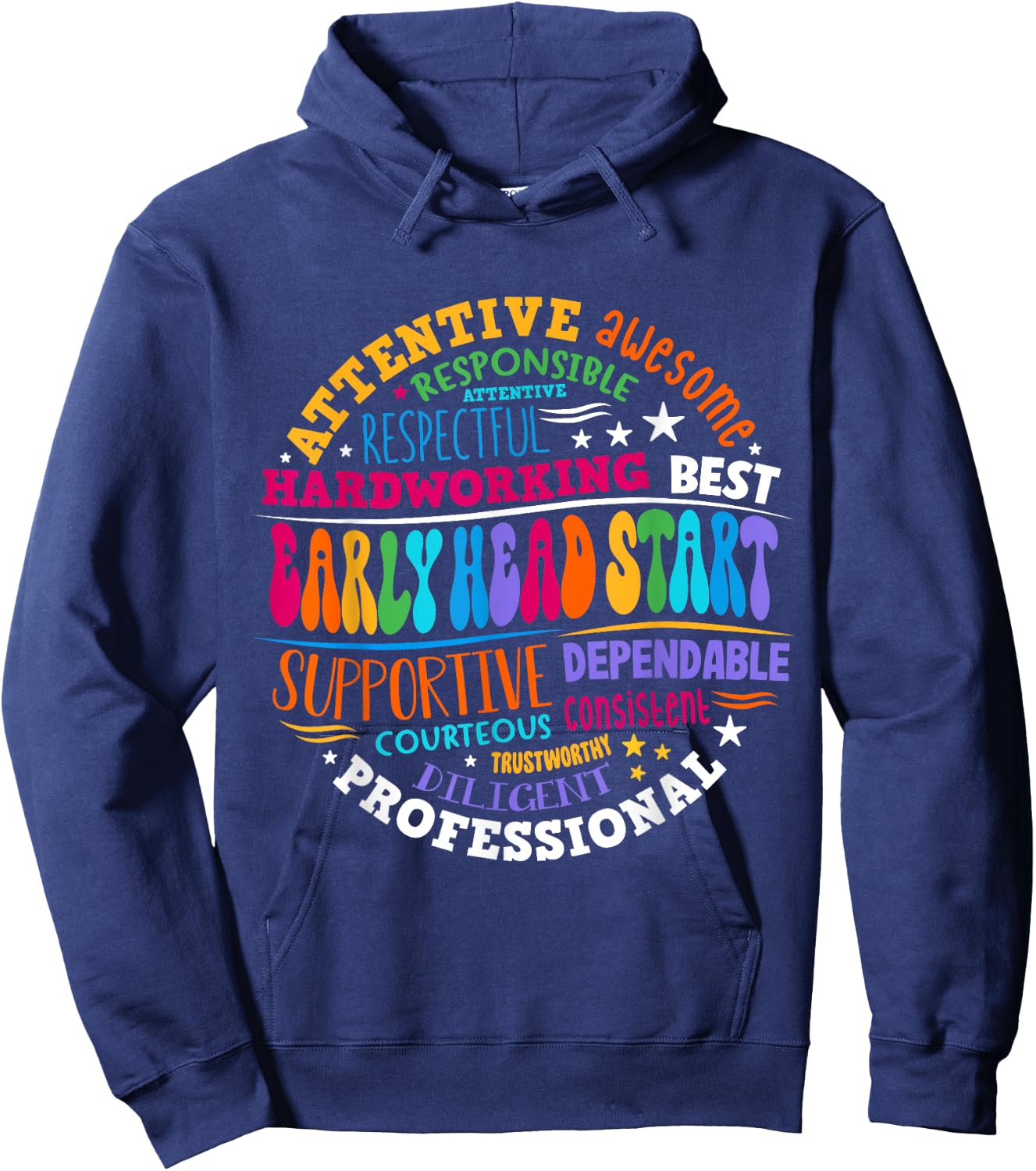 Early Head Start Squad Homeschool Teacher Headstart Hoodie - Hoodie | Navy