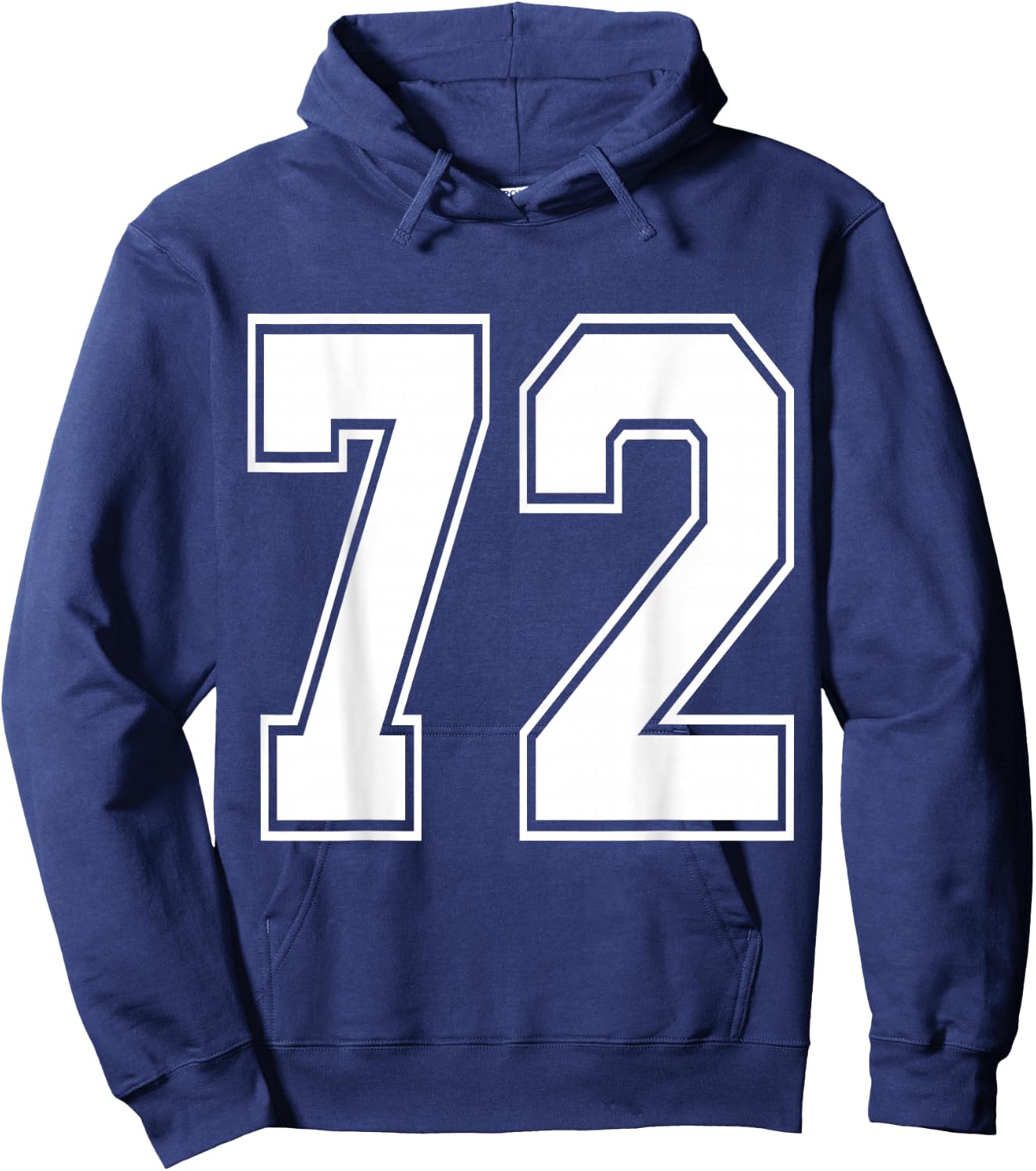 #72 Number 72 Sports. Jersey My Favorite Player #72 Hoodie - Hoodie | Navy