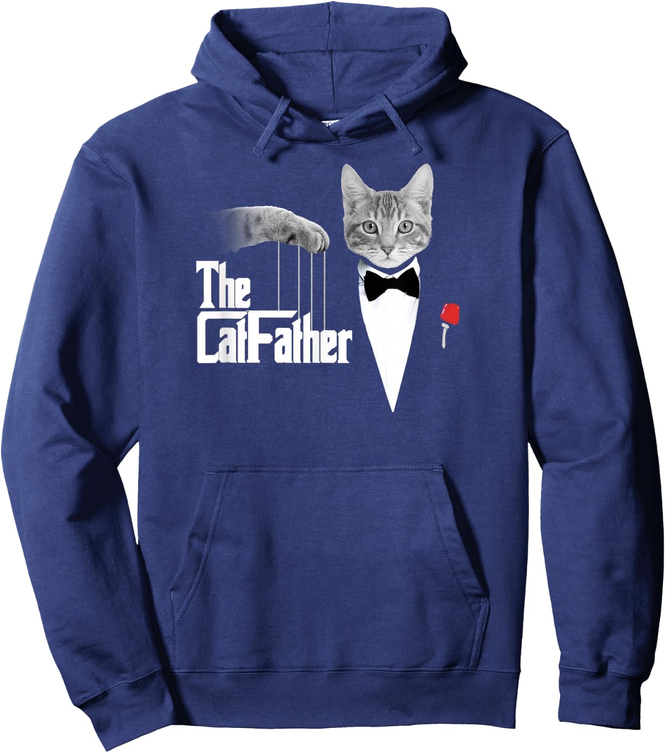 The CatFather Funny Parody Hoodie - Hoodie | Navy