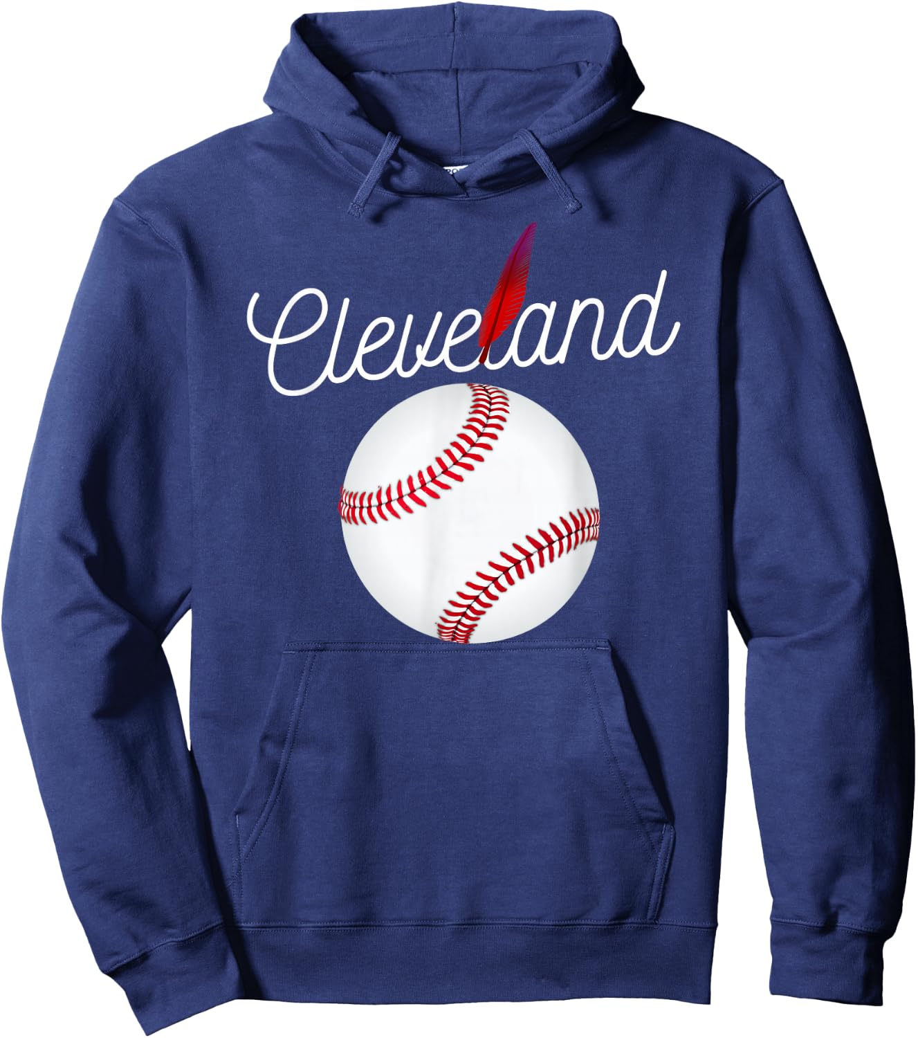 Cleveland Hometown Indian Tribe for Baseball Fans Hoodie - Hoodie | Navy