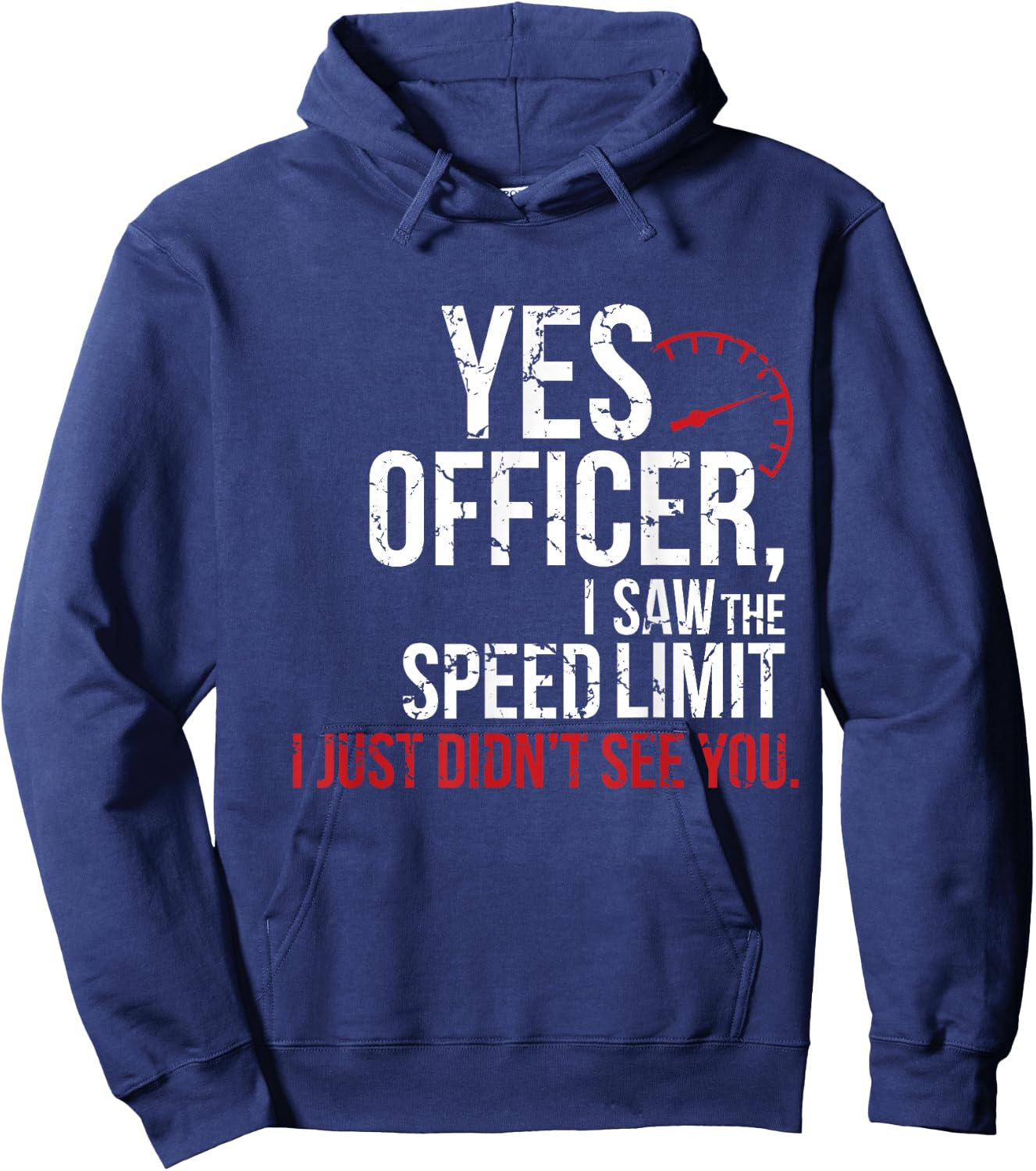 Yes Officer Speeding Shirt - For Car Enthusiasts & Mechanics Hoodie - Hoodie | Navy