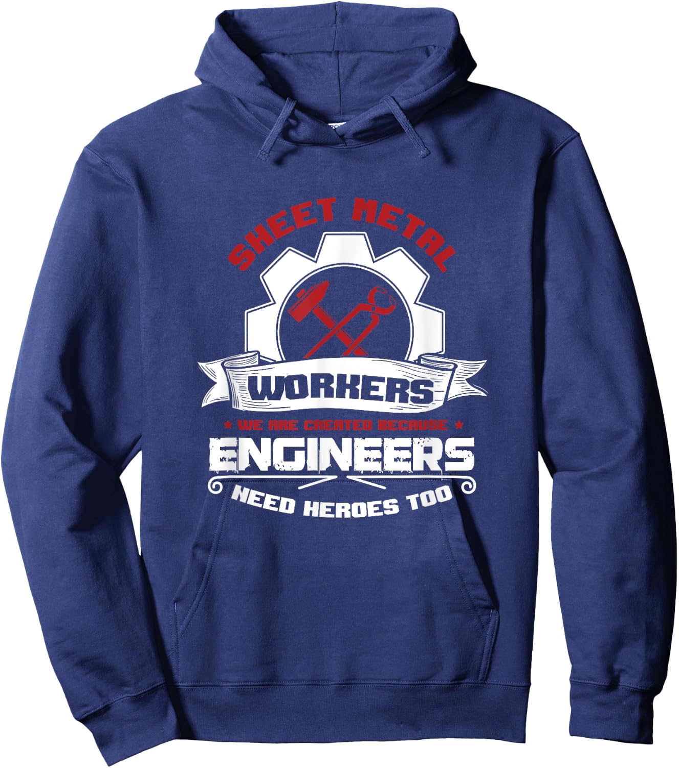 Awesome Sheet Metal Worker Engineer's Heroes Welder Hoodie - Hoodie | Navy