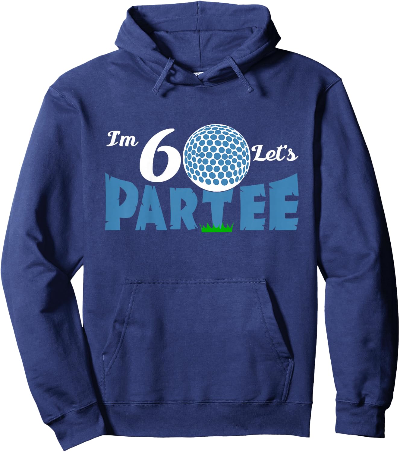 I'm 6 Let's Partee Golf T shirt for 6 year old golfer Hoodie - Hoodie | Navy